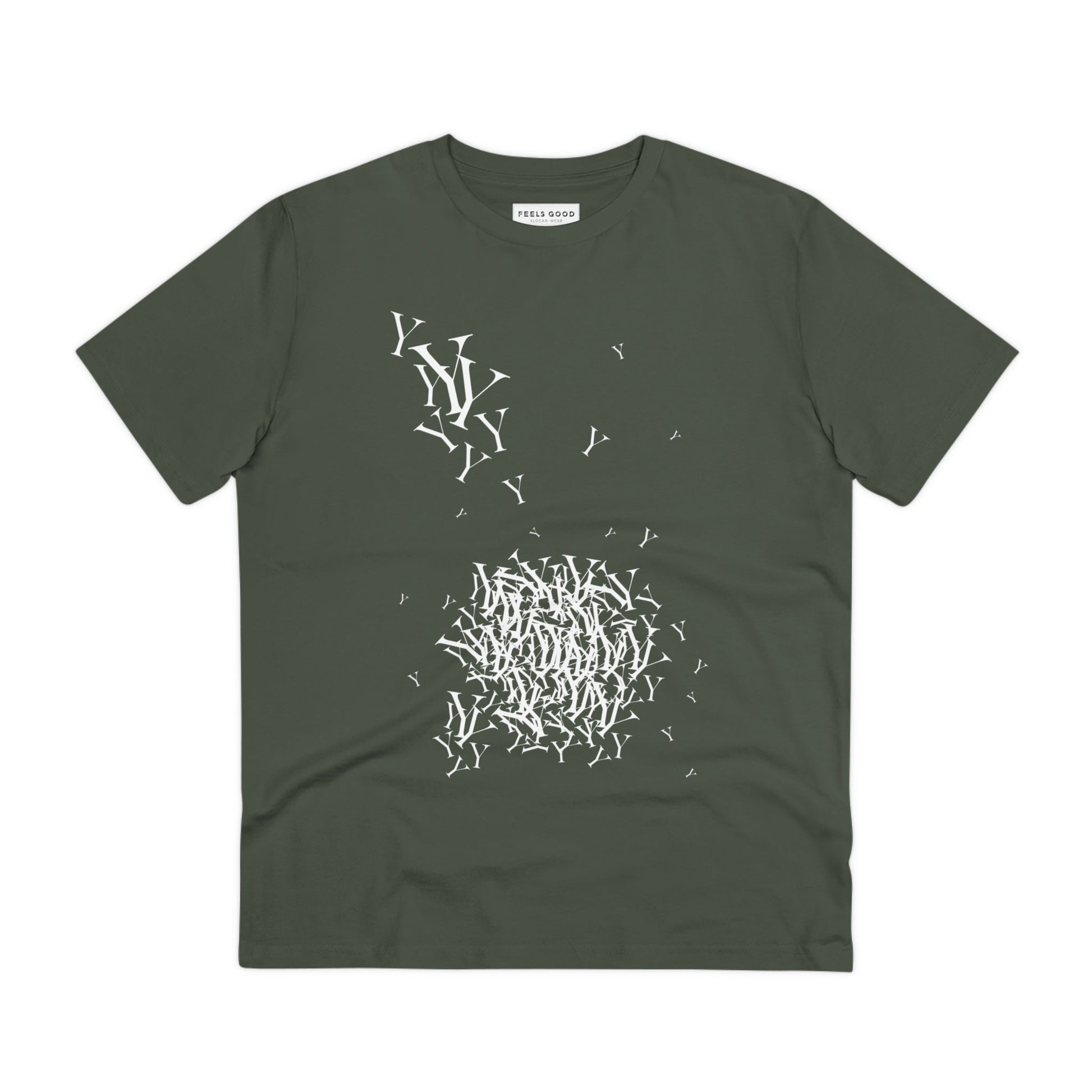 Unisex fun t-shirt featuring Fashion 'Y' Yohji design on soft organic cotton.

