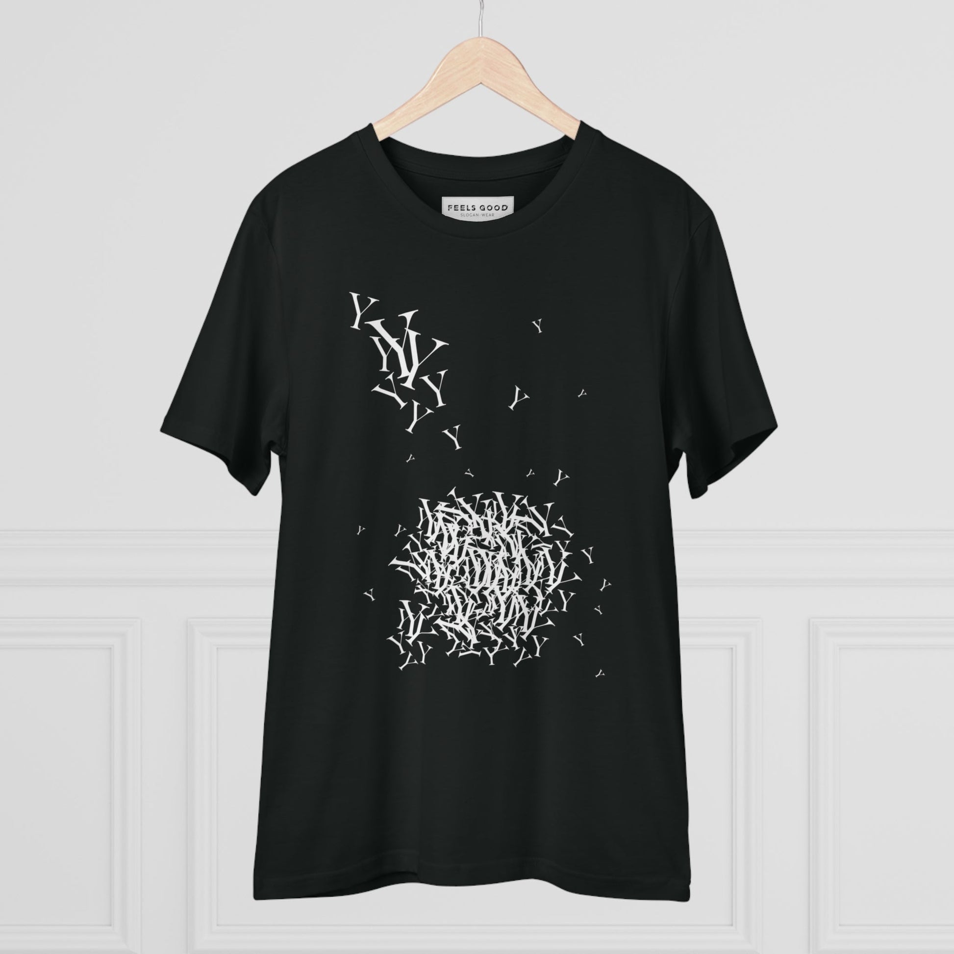 Minimalist and fun Fashion 'Y' Yohji t-shirt in premium organic cotton.

