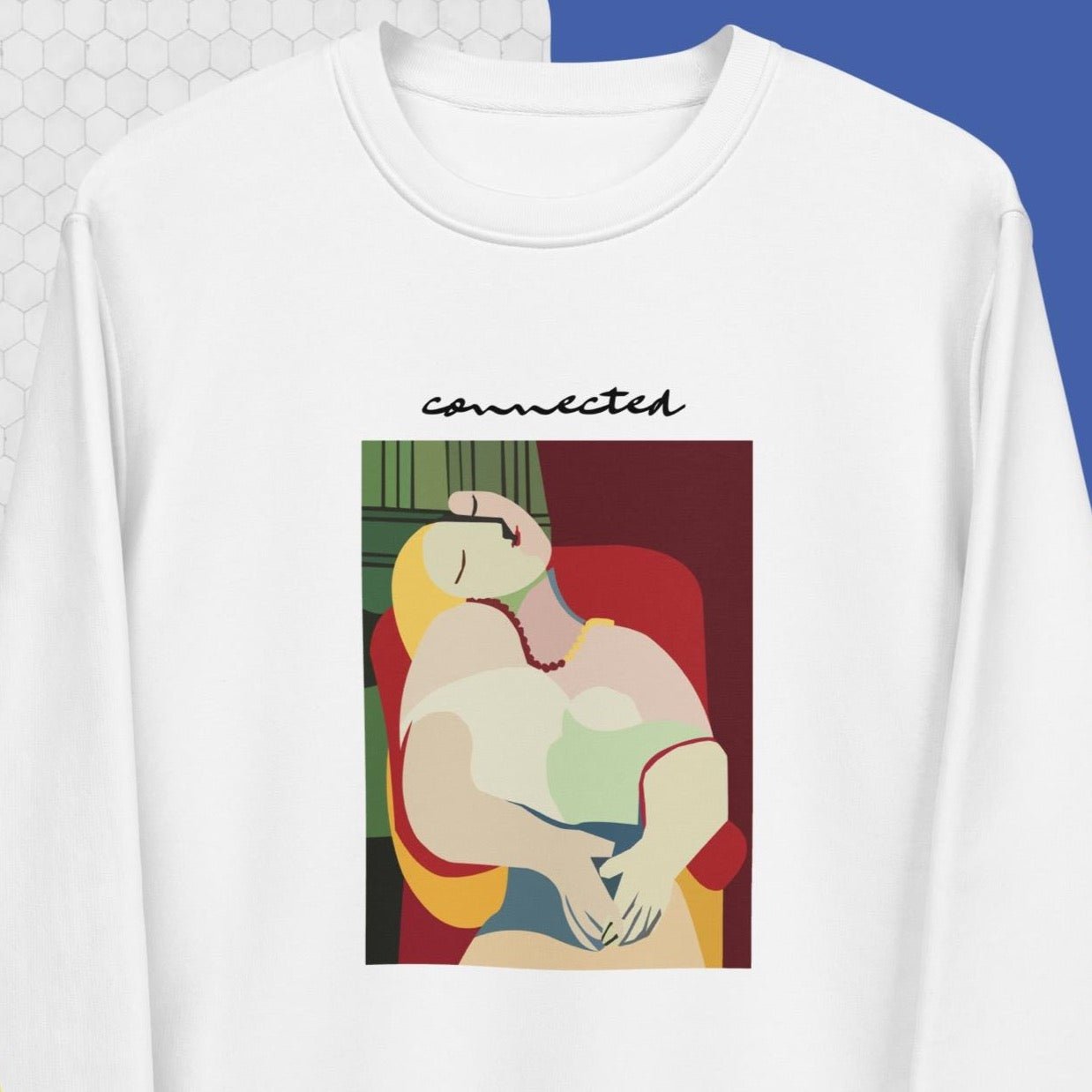Feminist 'Connected' Organic Cotton Sweatshirt – bold feminist sweatshirt with meaning

