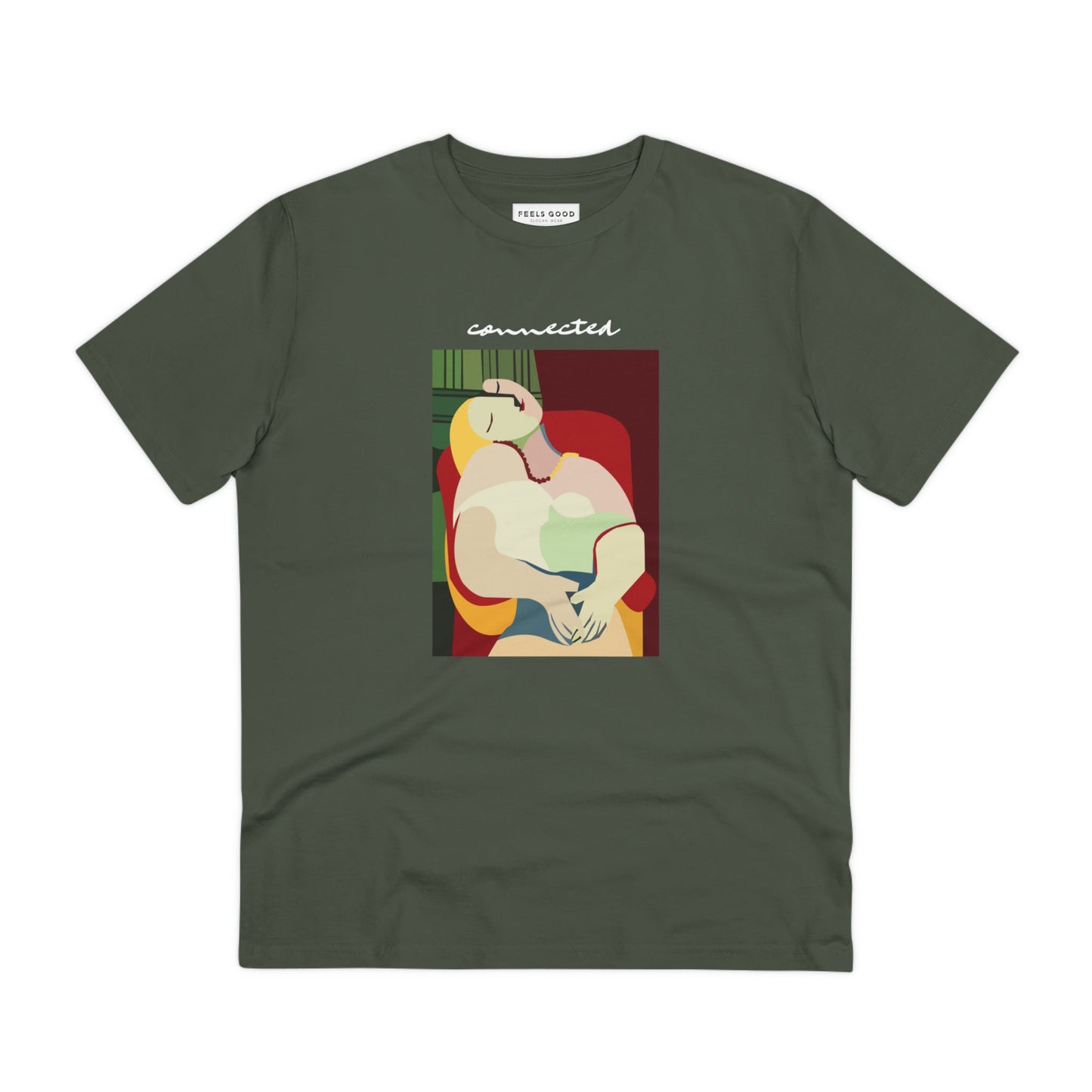 Empowering design – Feminist 'Connected' Organic Cotton tshirt unisex and sustainable

