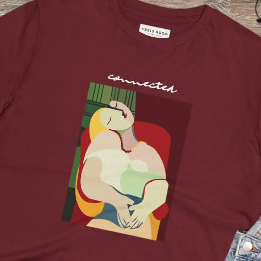 Empowering feminist t shirt UK – Feminist 'Connected' Organic Cotton T-shirt


