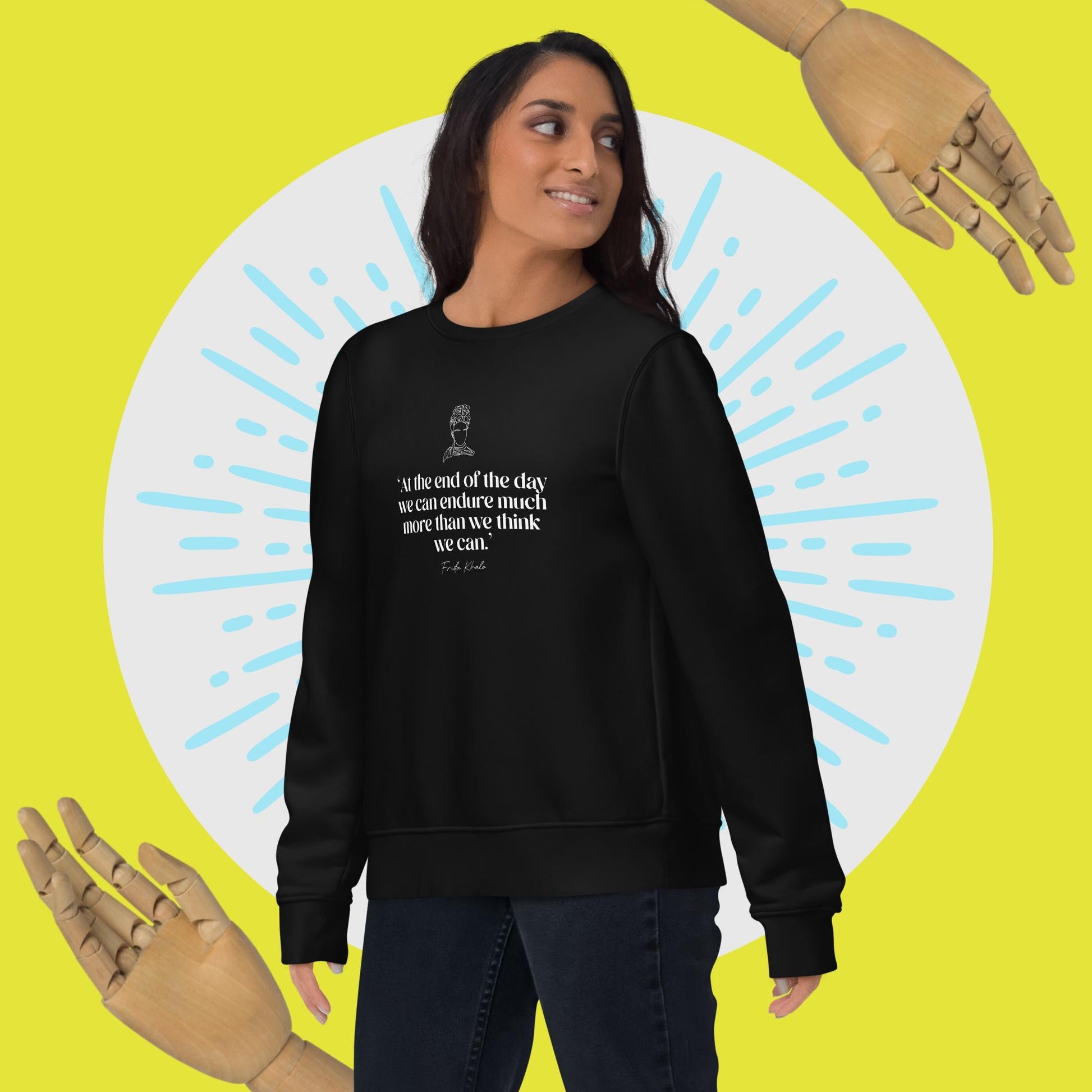 Feminist 'Empowered' Frida – bold feminist slogan Sweatshirt for all

