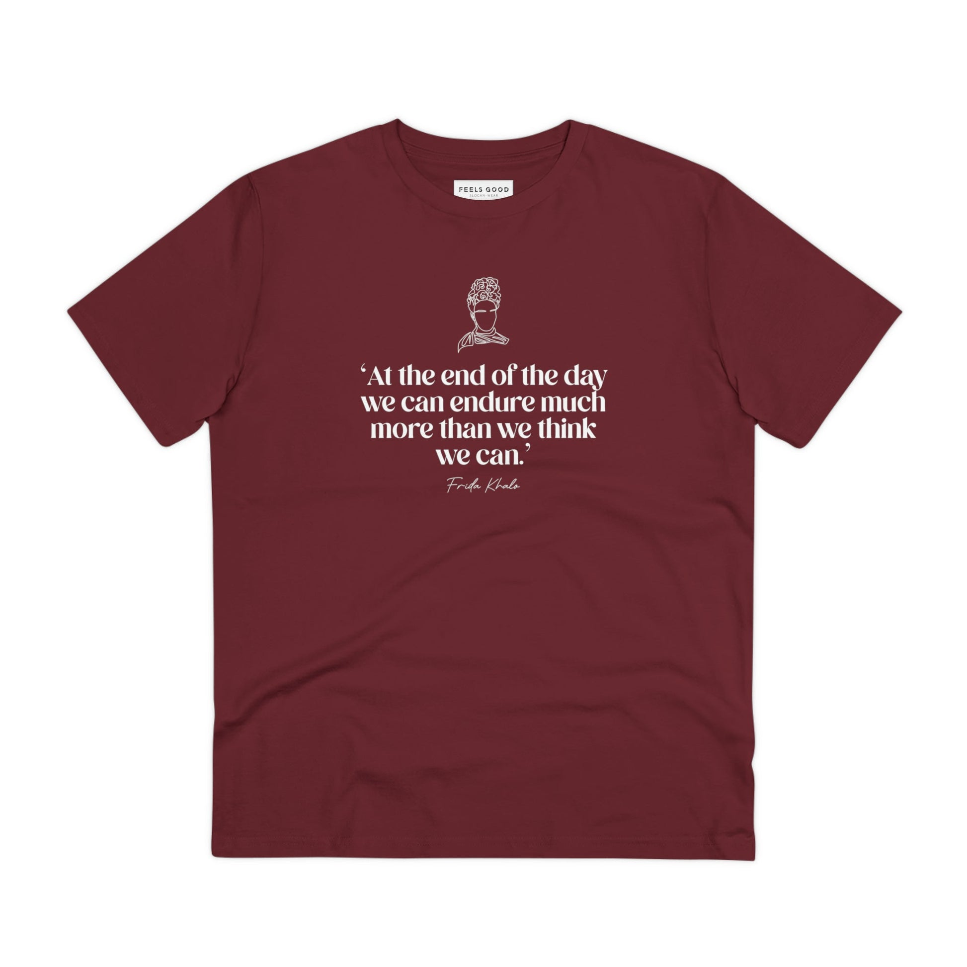 Frida feminist t shirt in UK – gender-free slogan style

