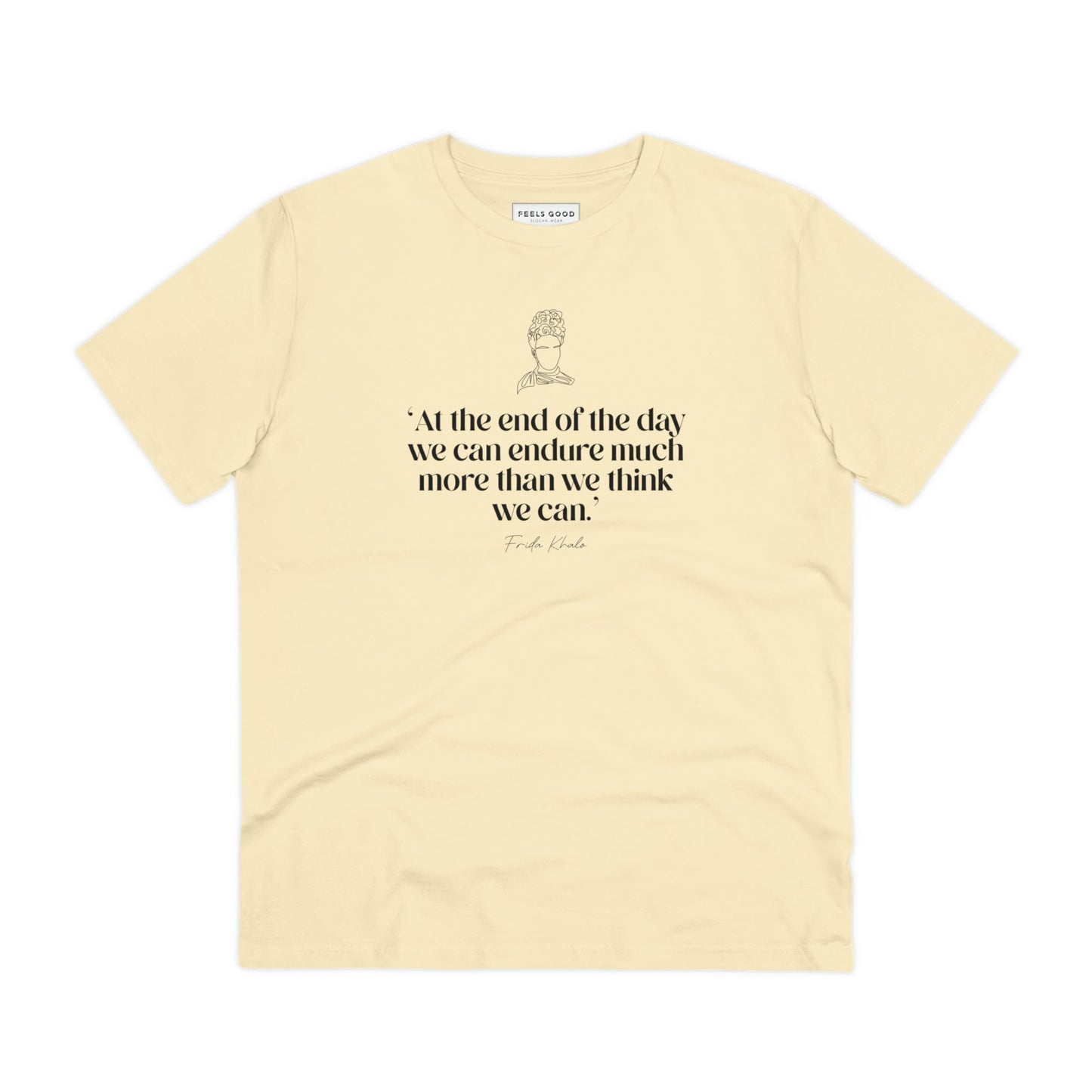 Feminist slogan t shirt UK – 'Endurance' Frida graphic tee

