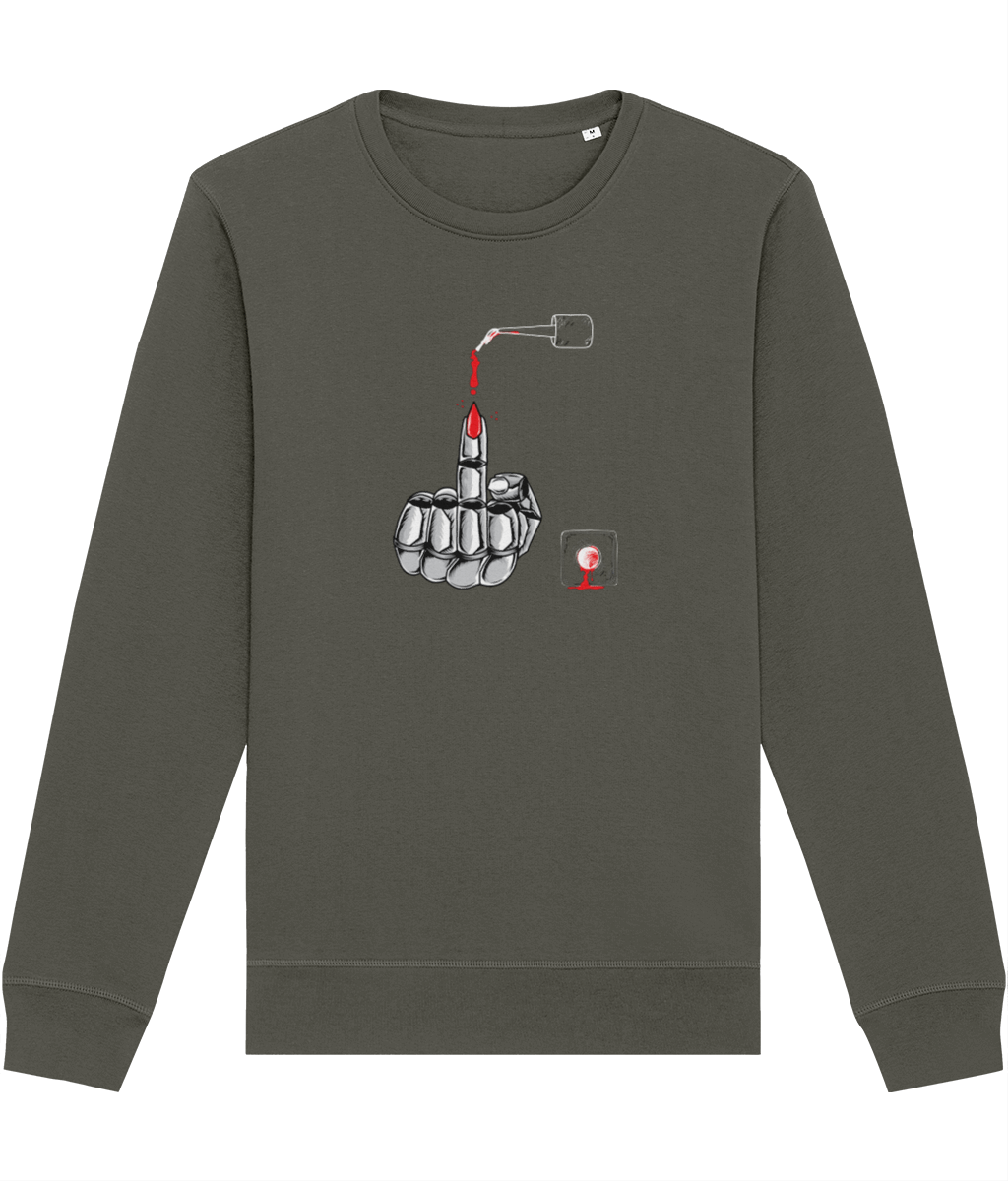 Make an impact with the Feminist 'Enough Said' Organic Cotton Sweatshirt—chic, cozy, and conscious.