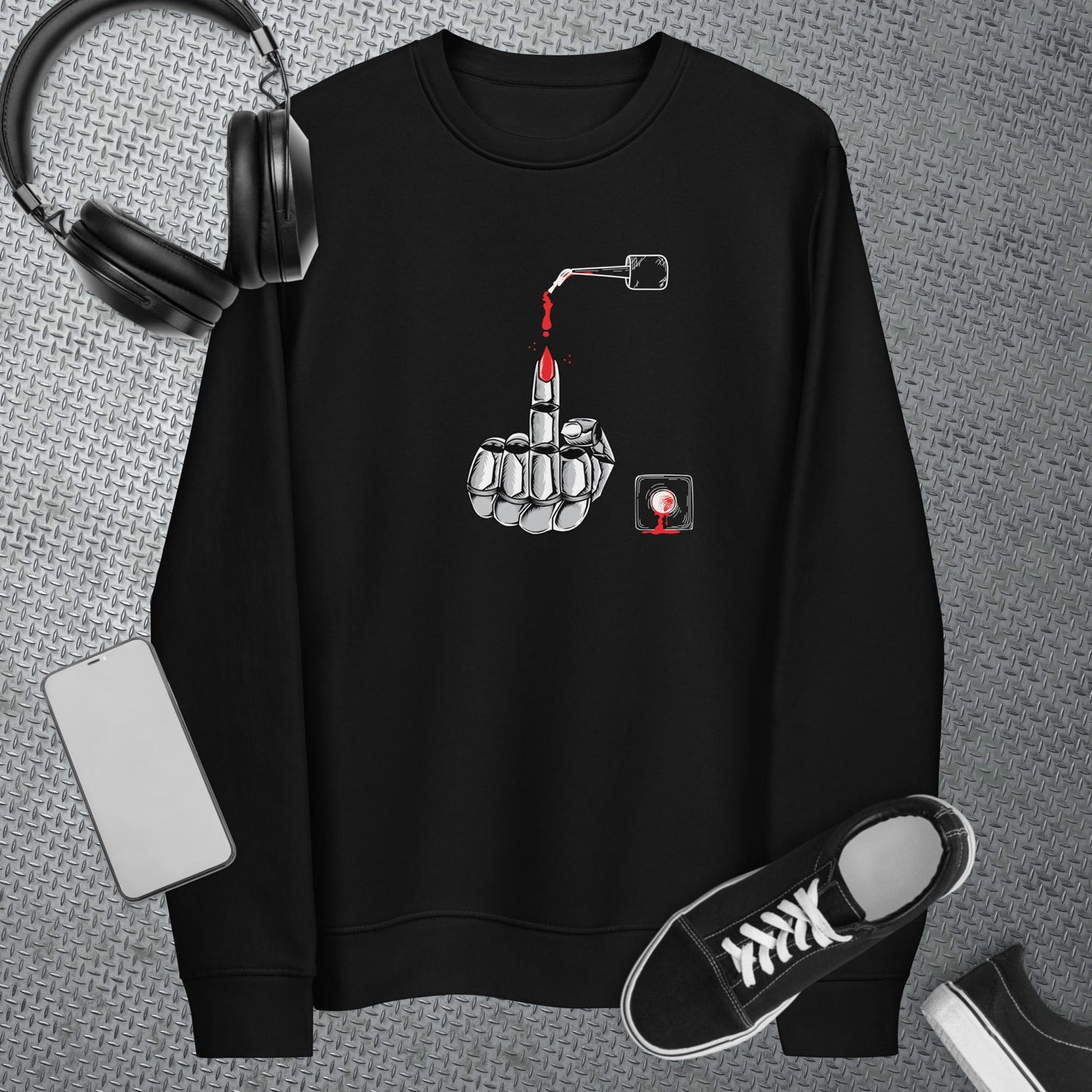 Make a statement with the Feminist 'Enough Said' Organic Cotton Sweatshirt—empowerment in fashion.