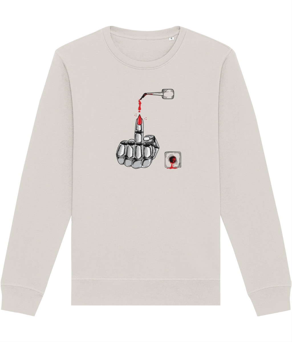Cozy up in the Feminist 'Enough Said' Organic Cotton Sweatshirt—organic, ethical, and full of impact.