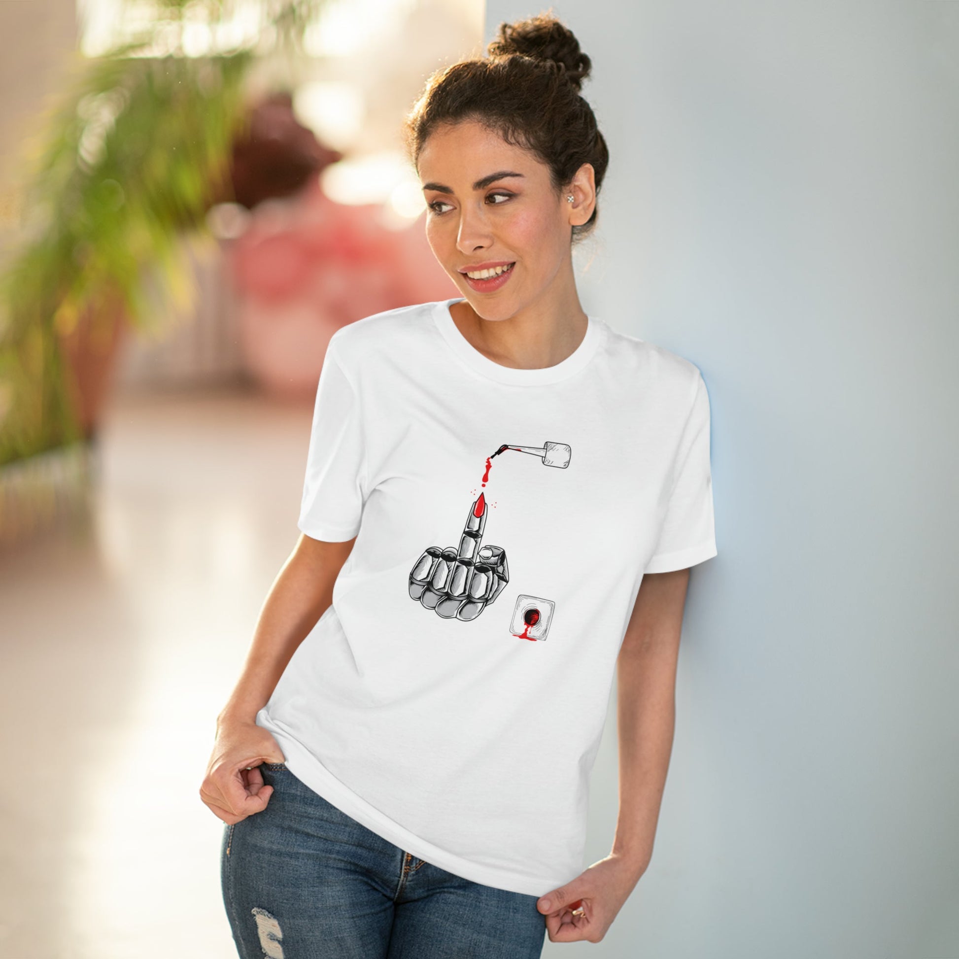 The feminist 'Enough Said' organic cotton t-shirt offers gender-neutral style with a message.