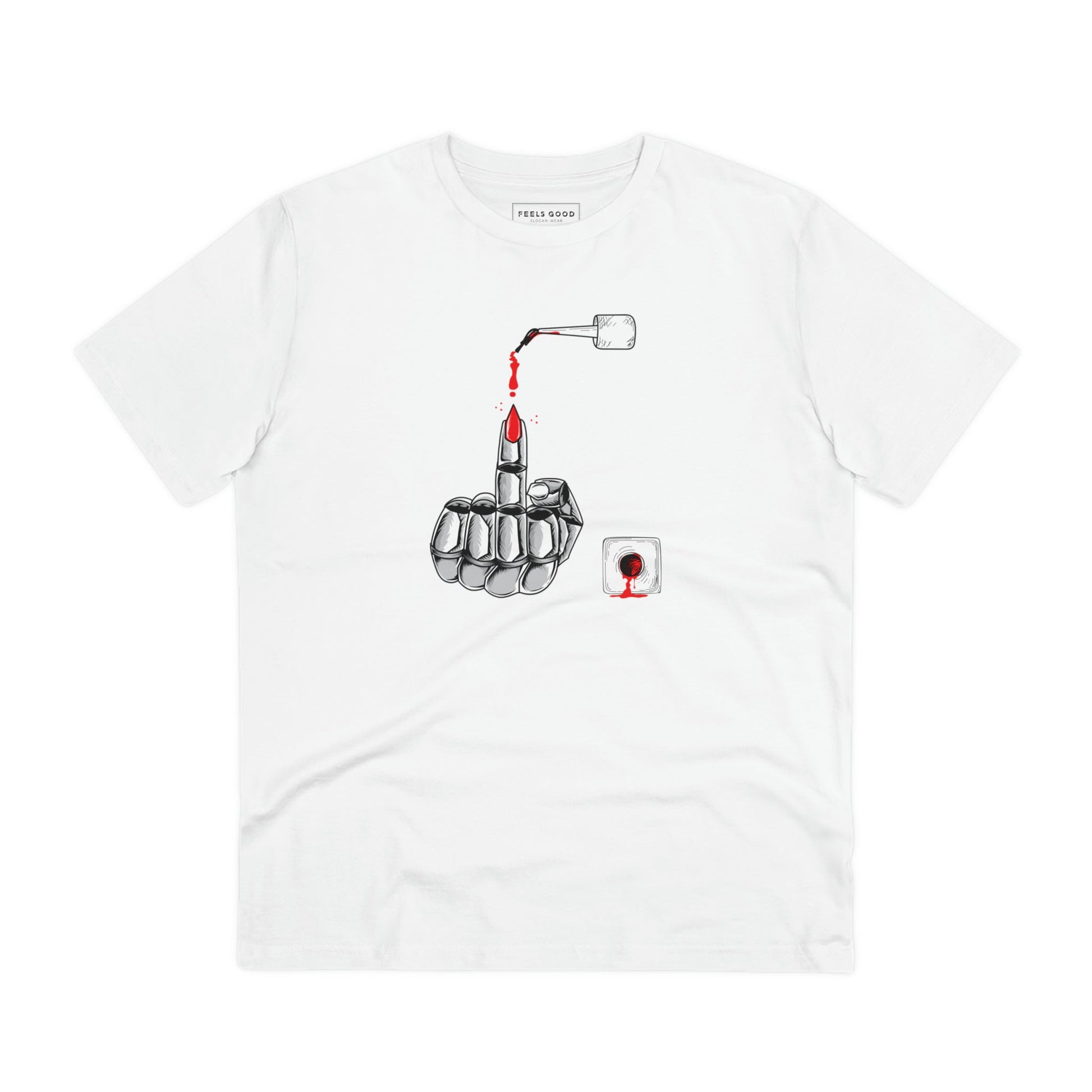 Wear feminism proudly in the feminist 'Enough Said' organic cotton t-shirt—soft and sustainable.