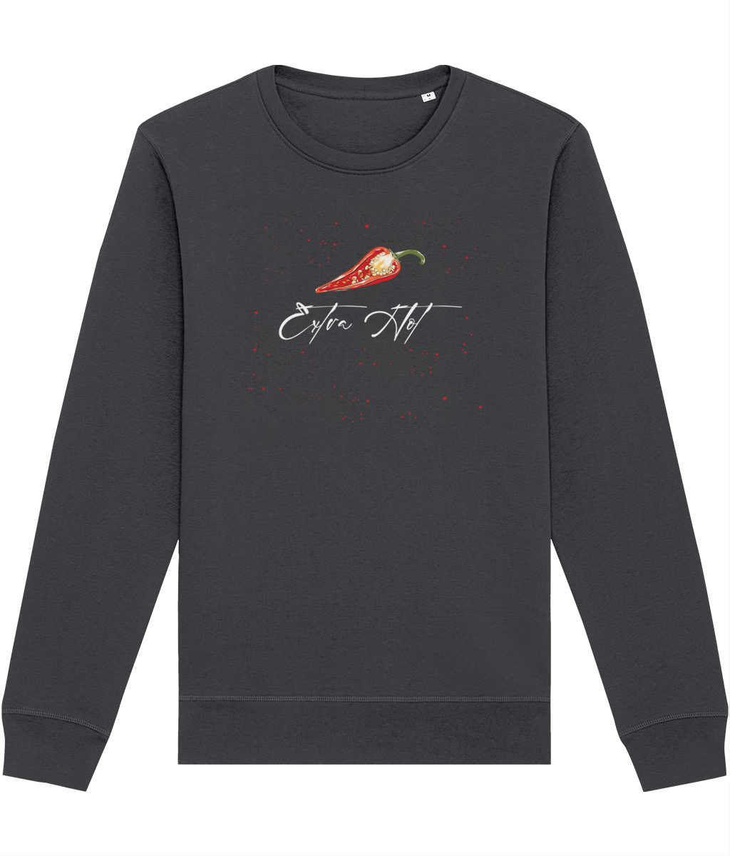 Show your strength in the feminist 'Extra Hot' organic cotton sweatshirt—ideal for every fierce woman.