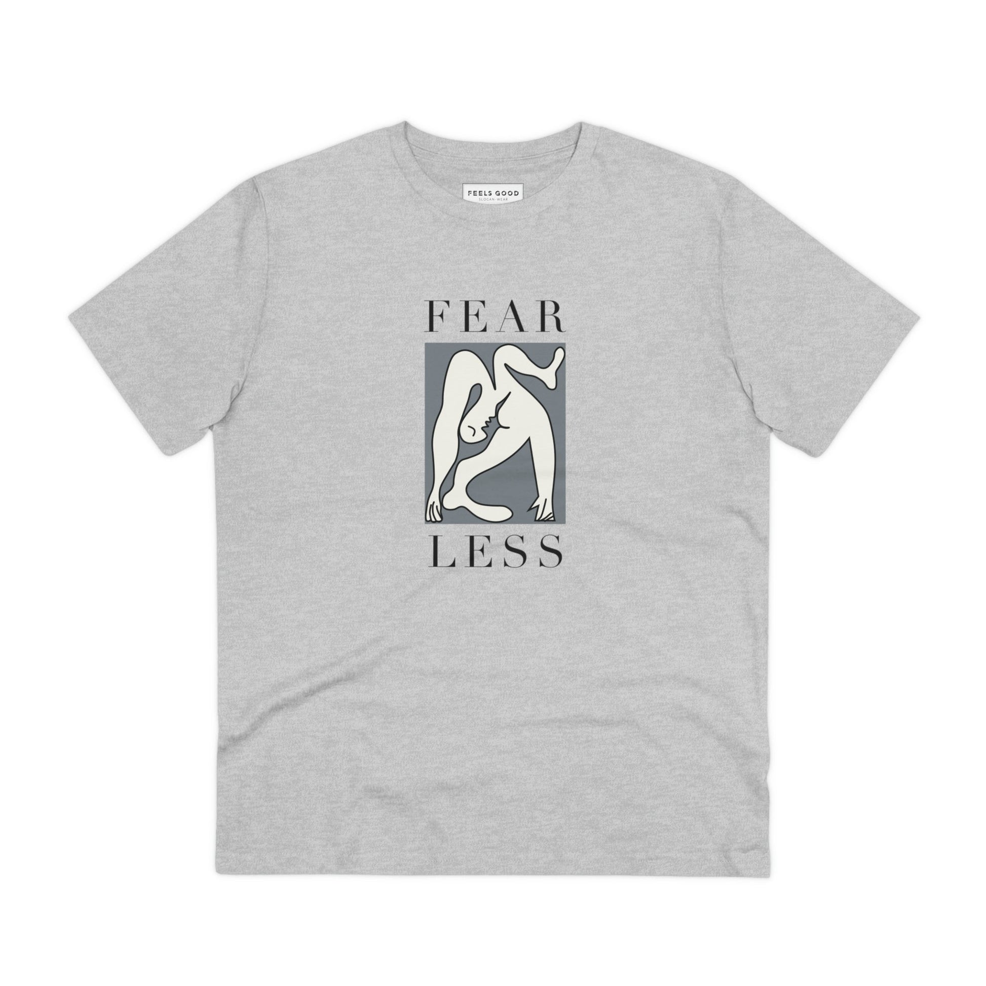 Own your power in the feminist 'Fear Less' organic cotton t-shirt, a UK must-have for all.