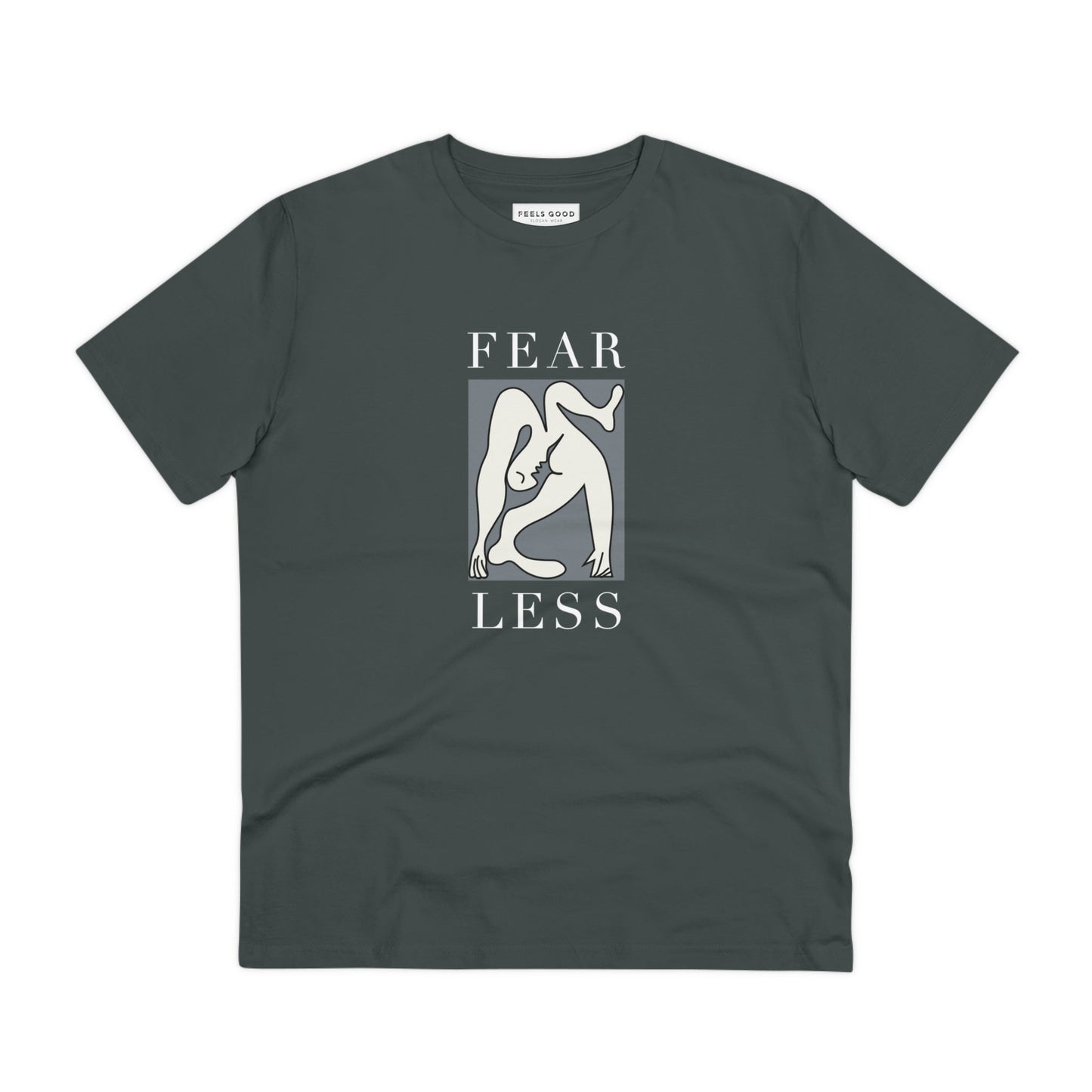 Support equality with the feminist 'Fear Less' organic cotton t-shirt, an empowering UK tee.