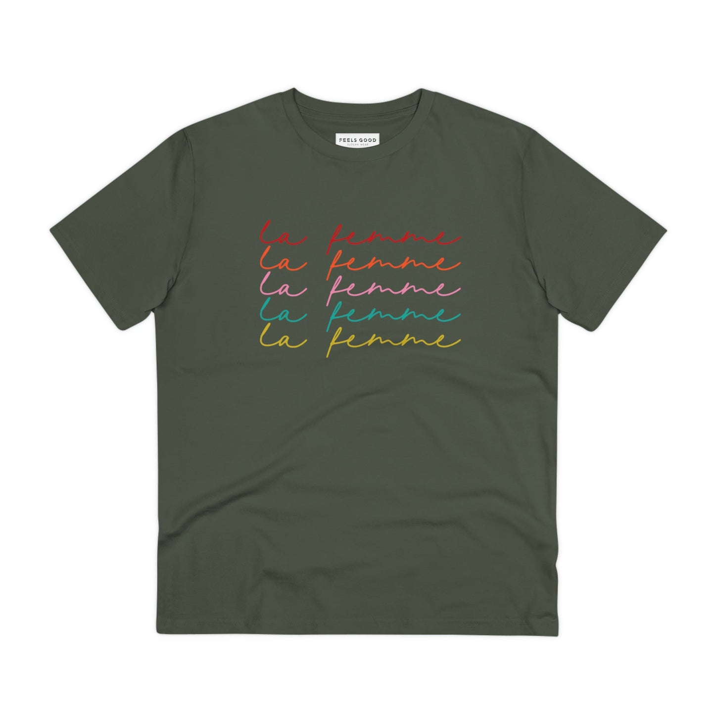 Feminist 'La Femme' Organic Cotton T-shirt – everyday neutral t-shirts for changemakers

