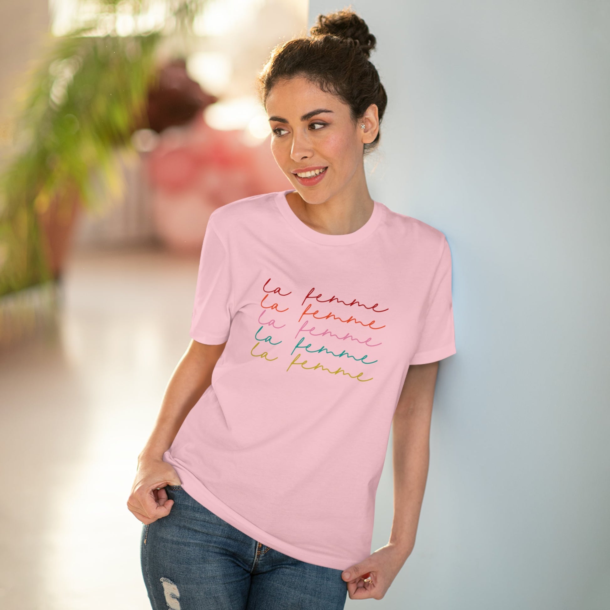 Feminist 'La Femme' Organic Cotton T-shirt – premium neutral t-shirts with meaning

