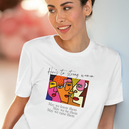 Feminist 'May We Be Them' Organic Cotton T-shirt – empowering feminist t shirt design

