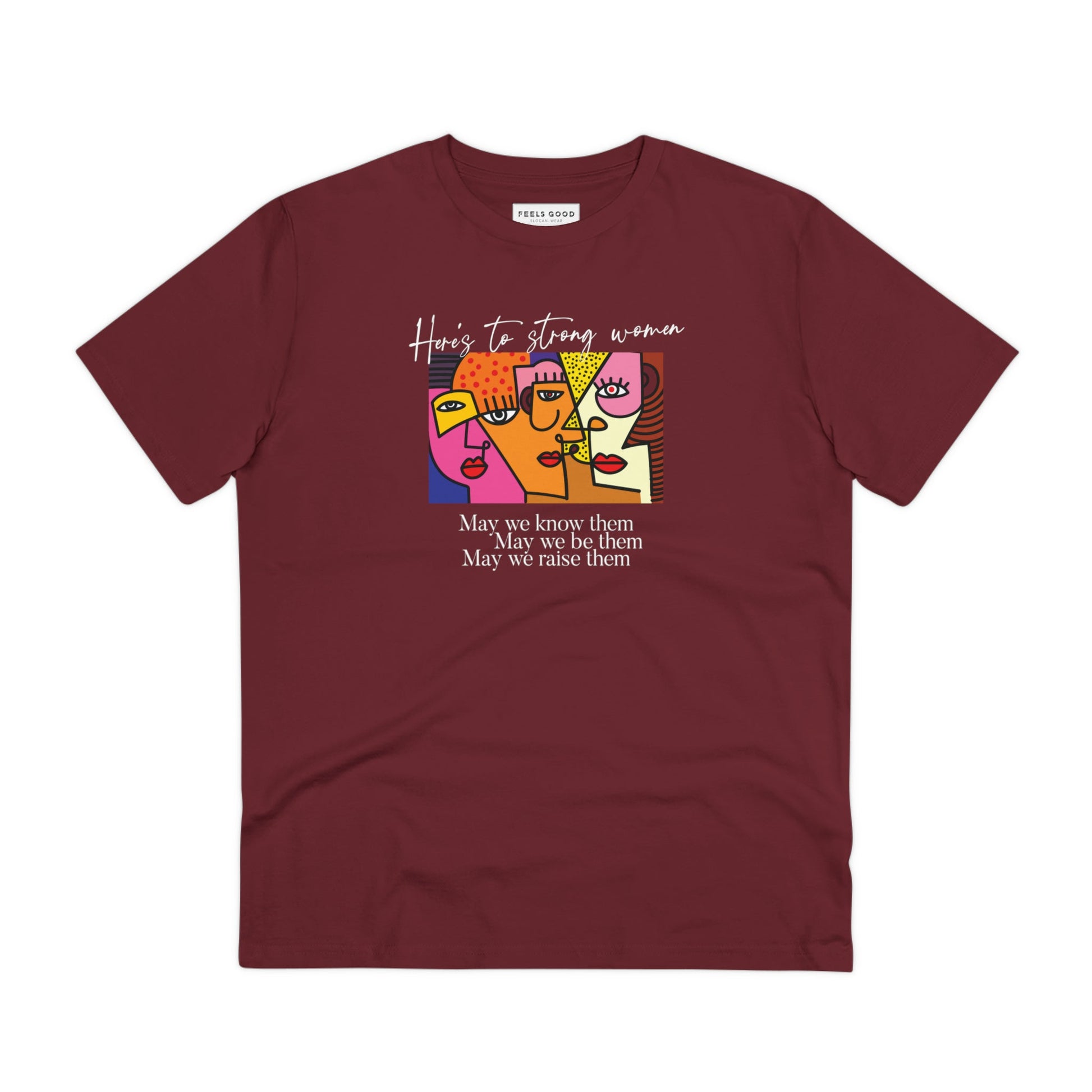 Feminist slogan t shirt in unisex fit – May We Be Them organic cotton tee

