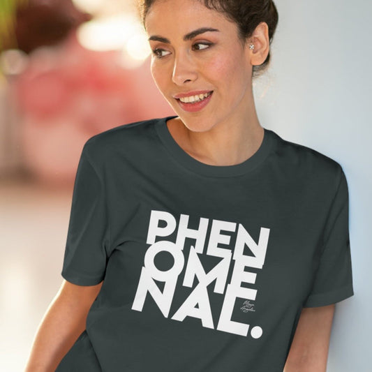 Feminist 'Phenomenal Maya' Organic Cotton T-shirt – organic cotton empowering t shirts

