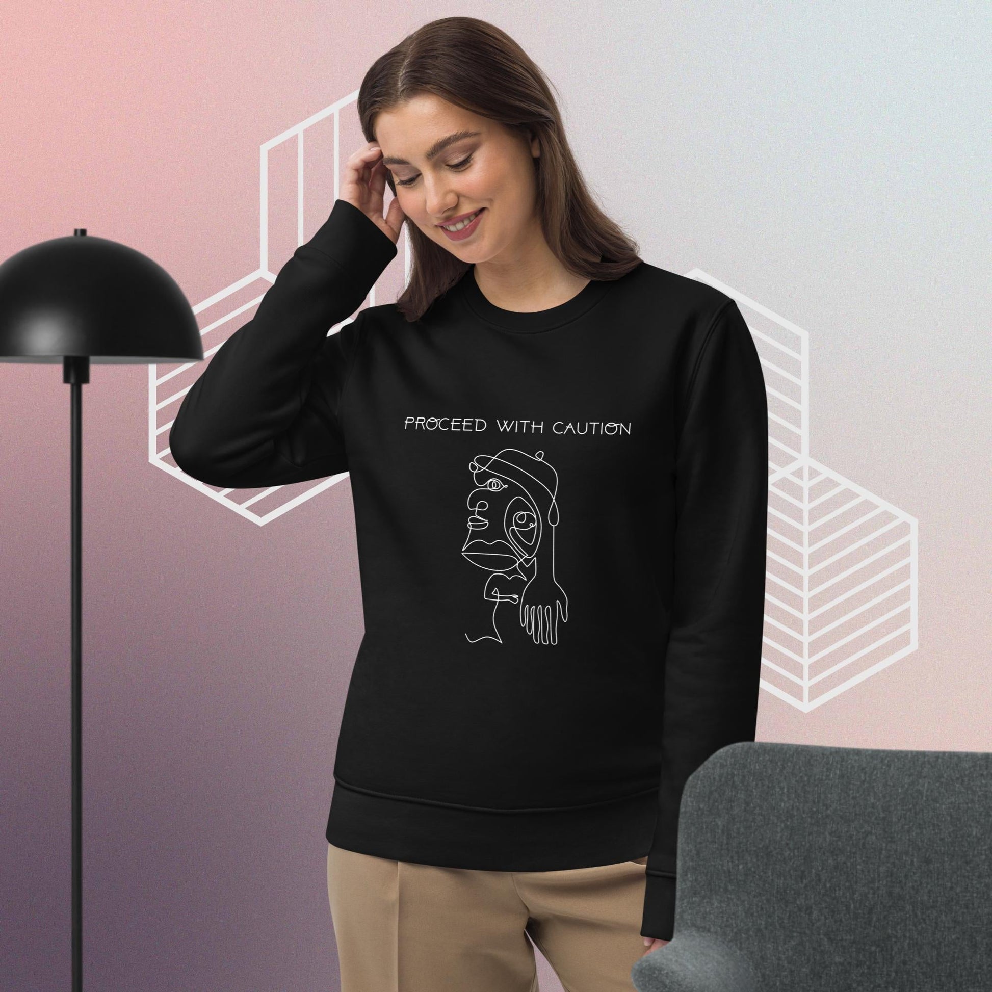 Make a statement with our feminist sweatshirt—crafted from organic cotton for style and comfort.