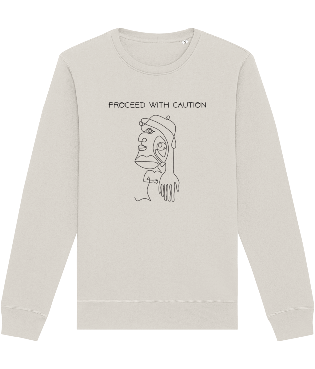 Cozy up in a sweatshirt for women that blends sustainability with strong feminist messaging.