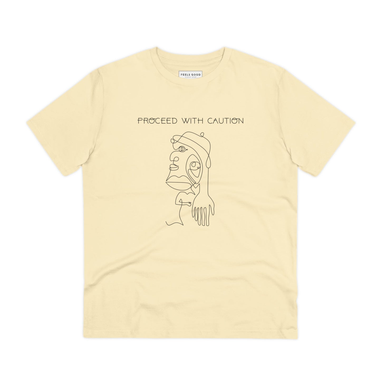 Ethically made & full of power – the feminist 'Proceed With Caution' organic cotton t-shirt is here!