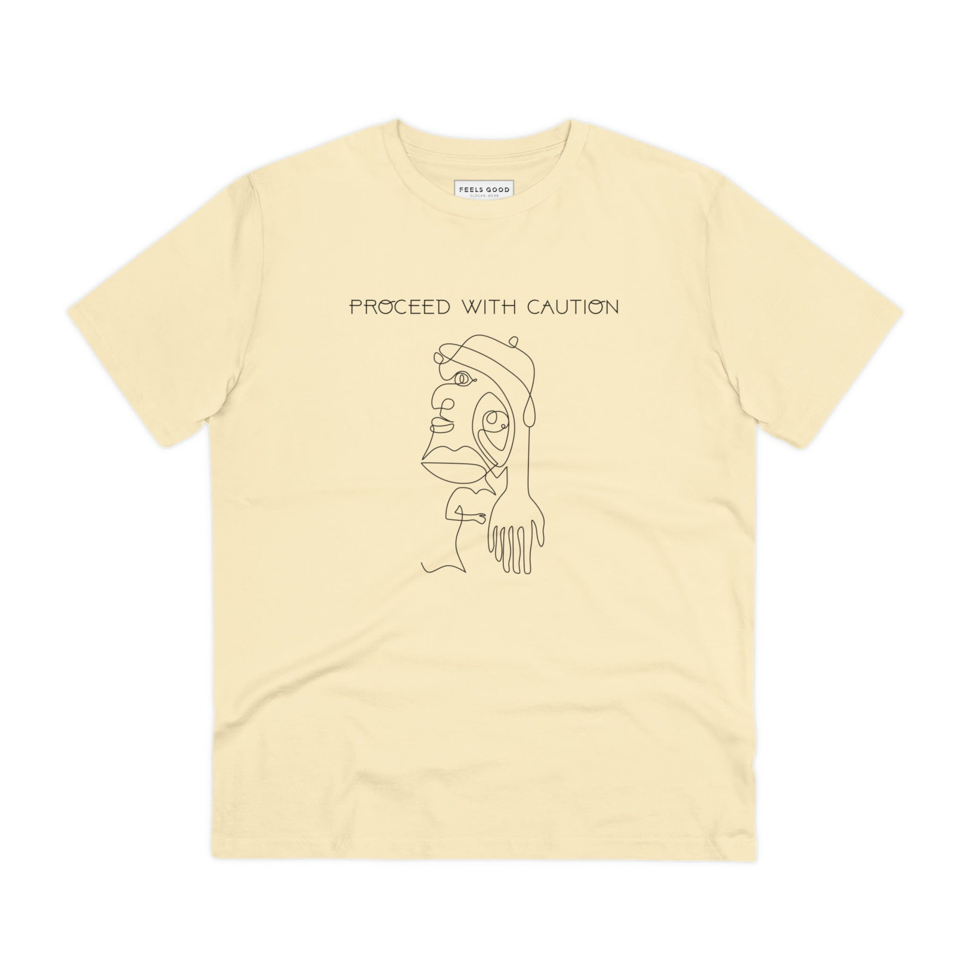 Ethically made & full of power – the feminist 'Proceed With Caution' organic cotton t-shirt is here!