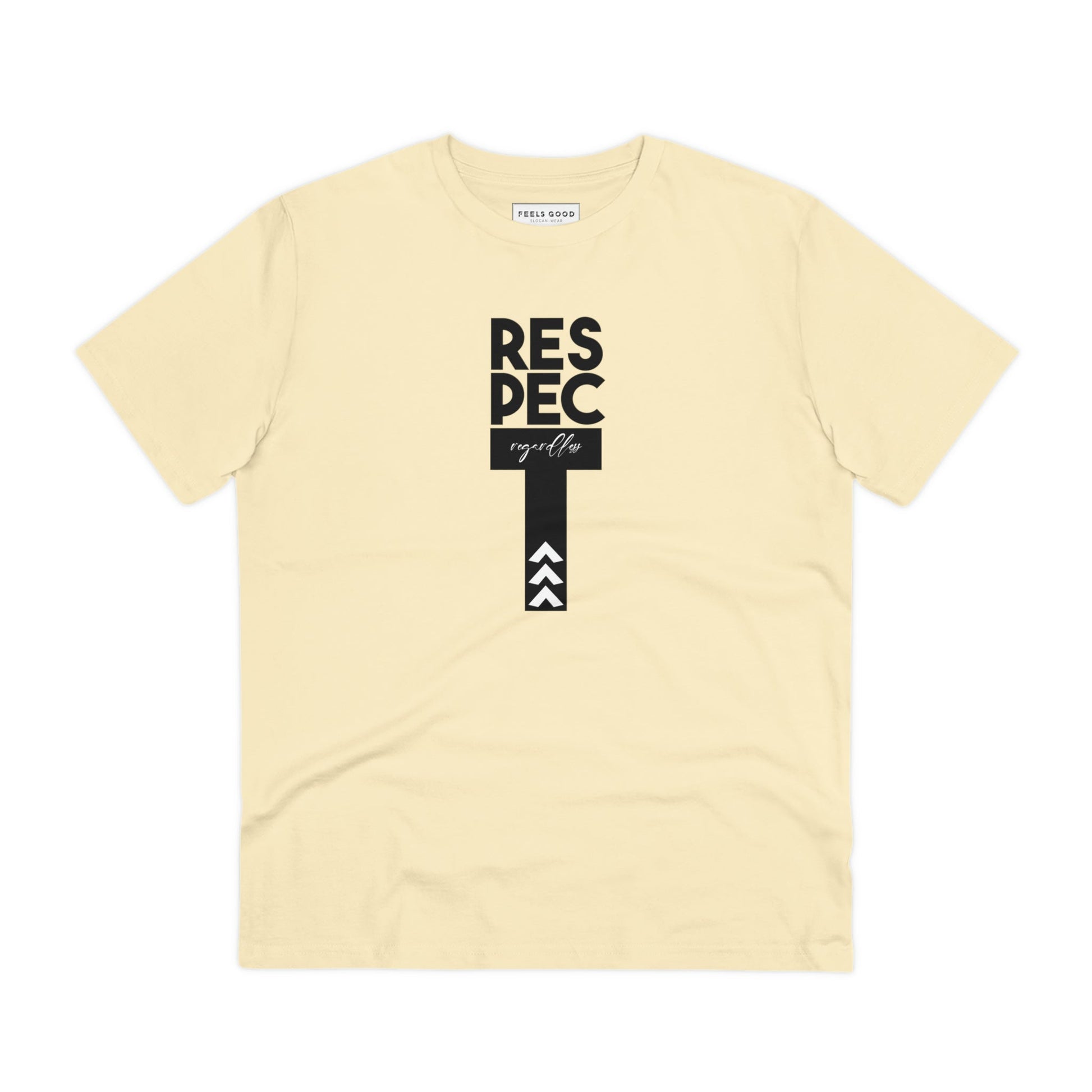 Show your support for equality in our feminist 'Respect Regardless' organic cotton t-shirt.