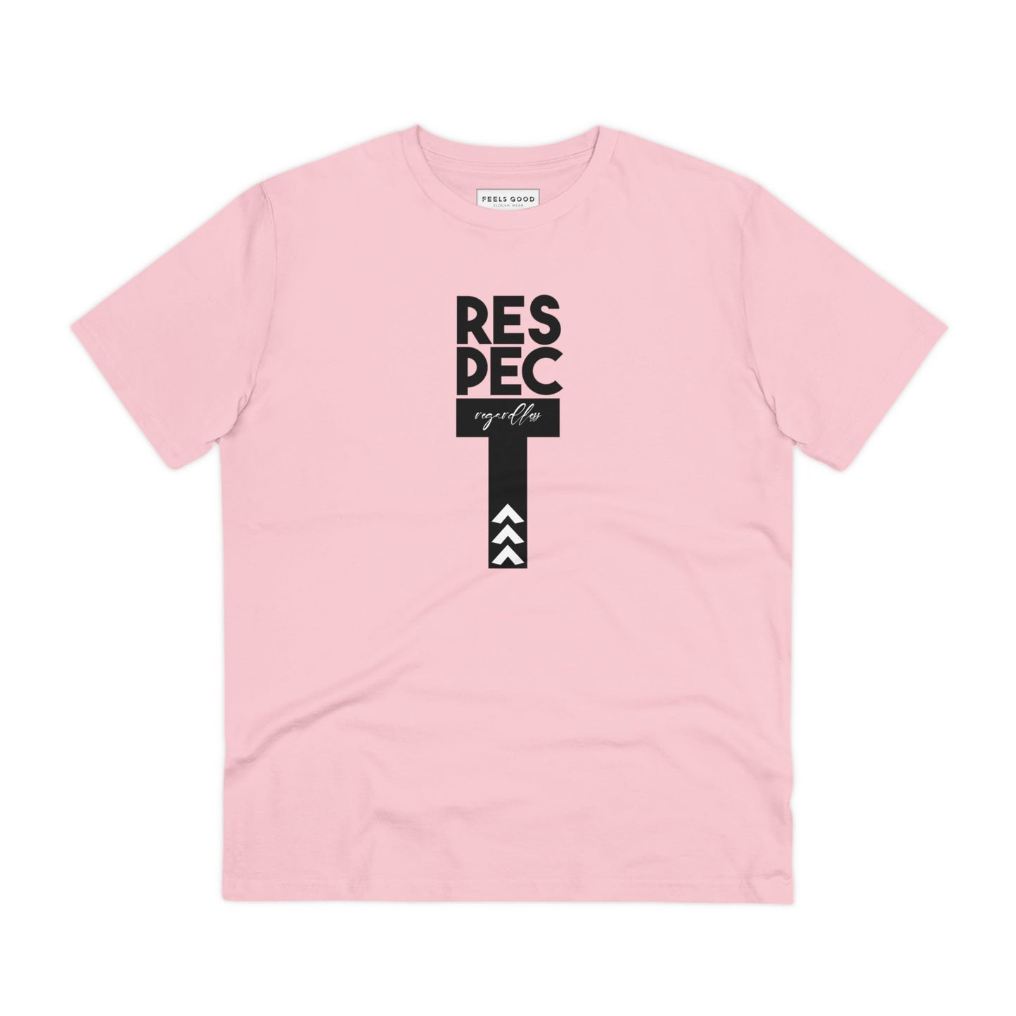 This feminist 'Respect Regardless' organic cotton t-shirt is a must-have for UK empowerment fashion.