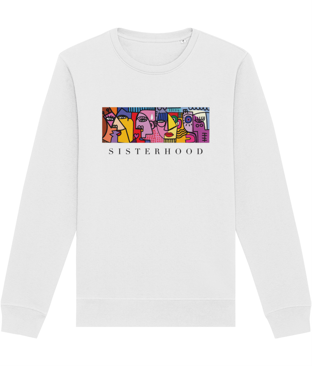 Show your strength with the Feminist 'Sisterhood' organic cotton sweatshirt – designed for bold women.