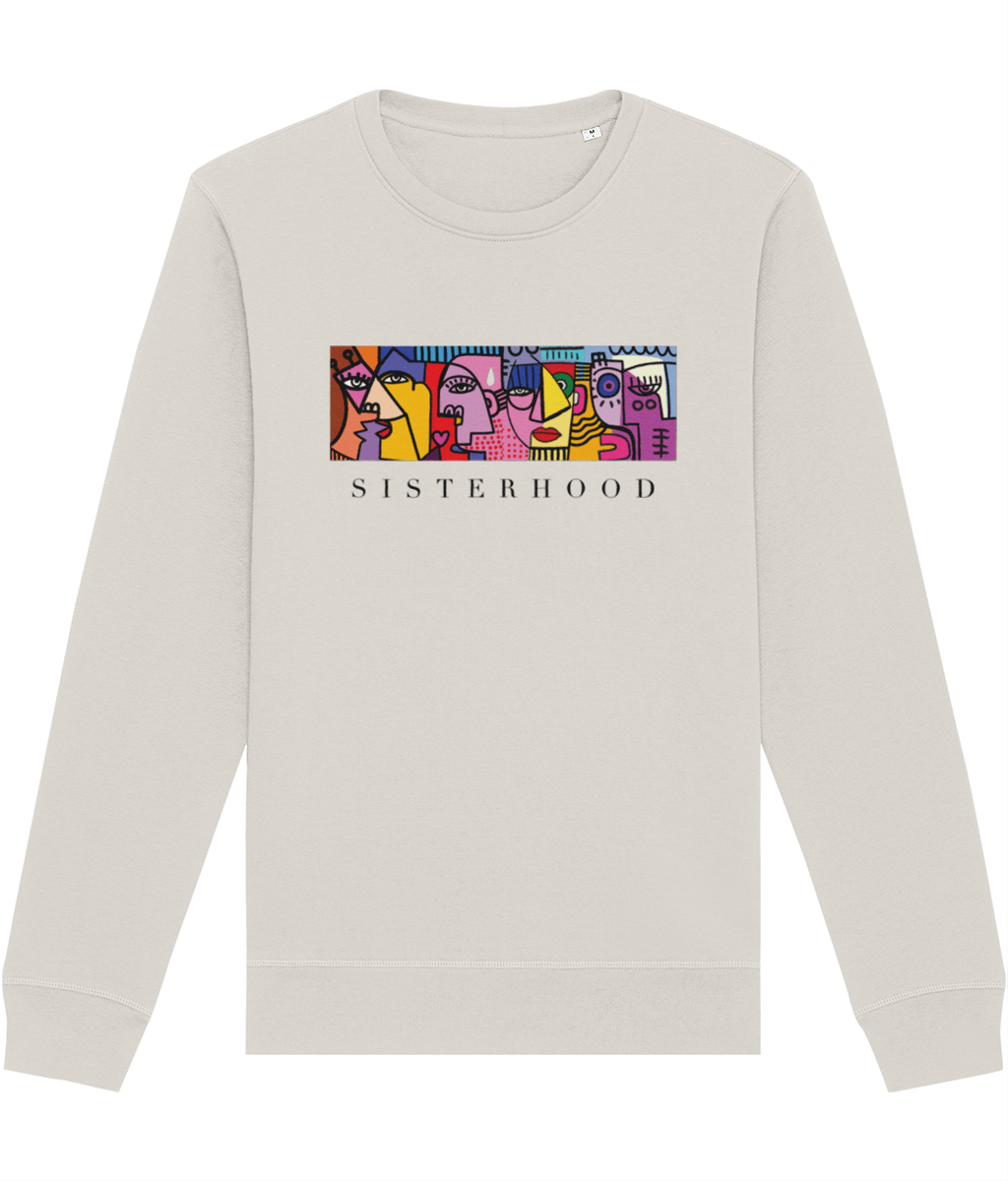 The Feminist 'Sisterhood' organic cotton sweatshirt is perfect for every woman supporting equality.