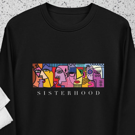 Feminist 'Sisterhood' organic cotton sweatshirt – A bold feminist sweatshirt for women. Shop now!