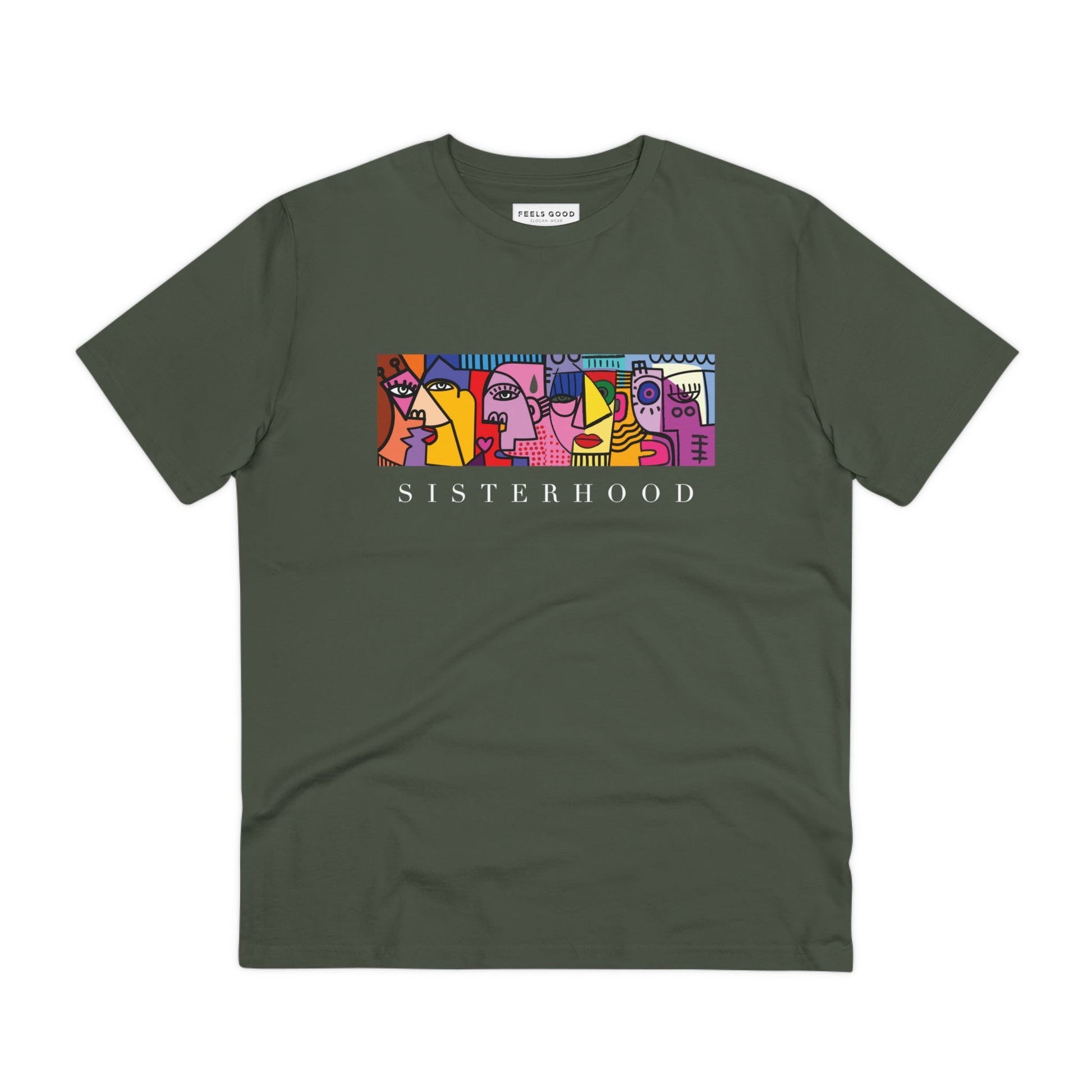 Say it loud in the feminist 'Sisterhood' organic cotton t-shirt, an icon beyond a Dior tshirt look.
