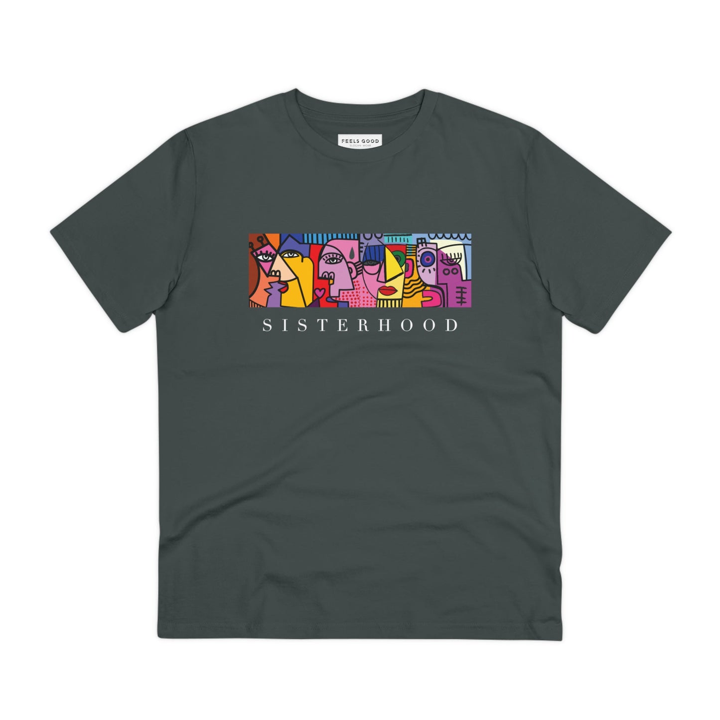 Trend with purpose in the feminist 'Sisterhood' organic cotton t-shirt, a stylish shift from a Dior t shirt.