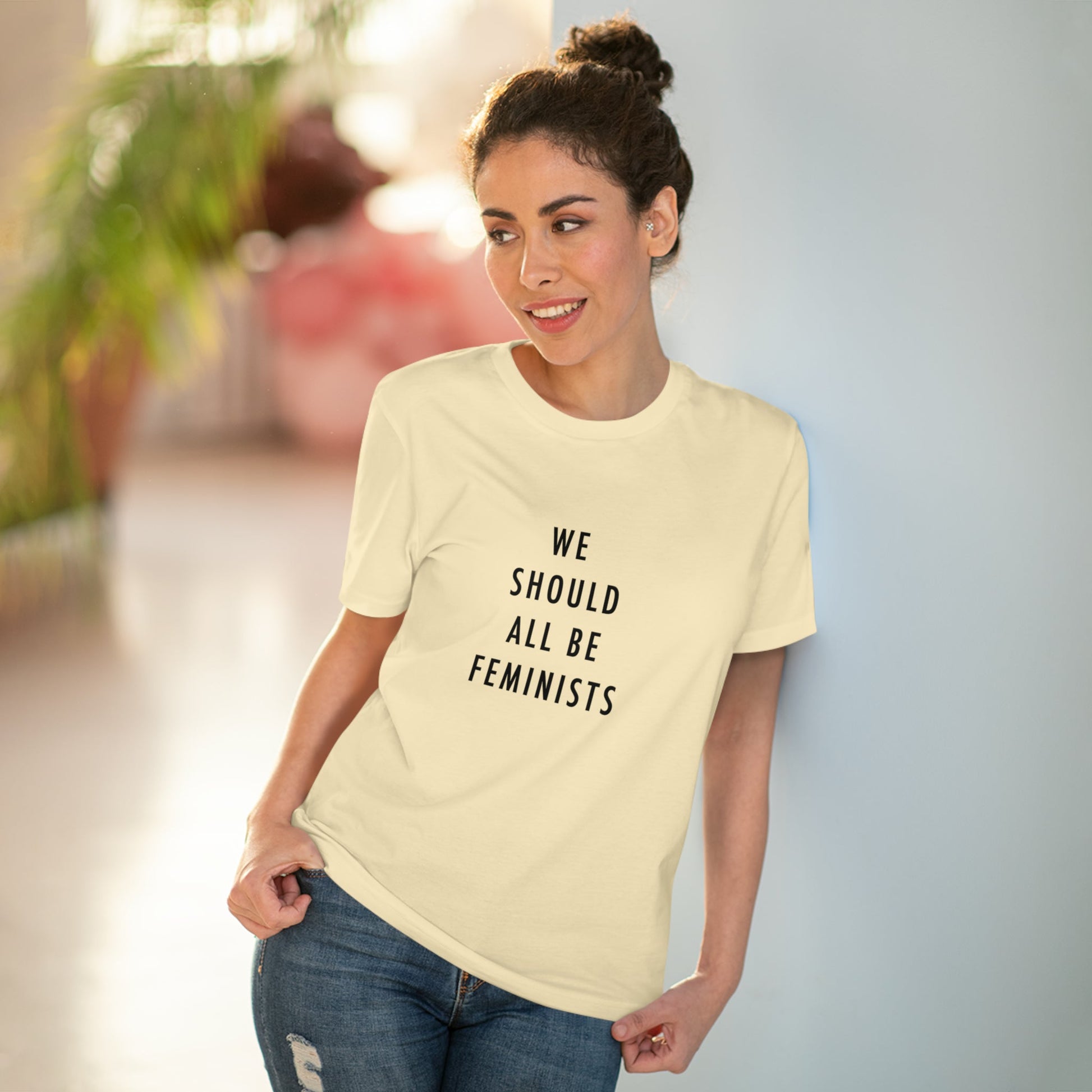 Unisex neutral t-shirts – Feminist 'We Should All Be …' Organic Cotton T-shirt for all

