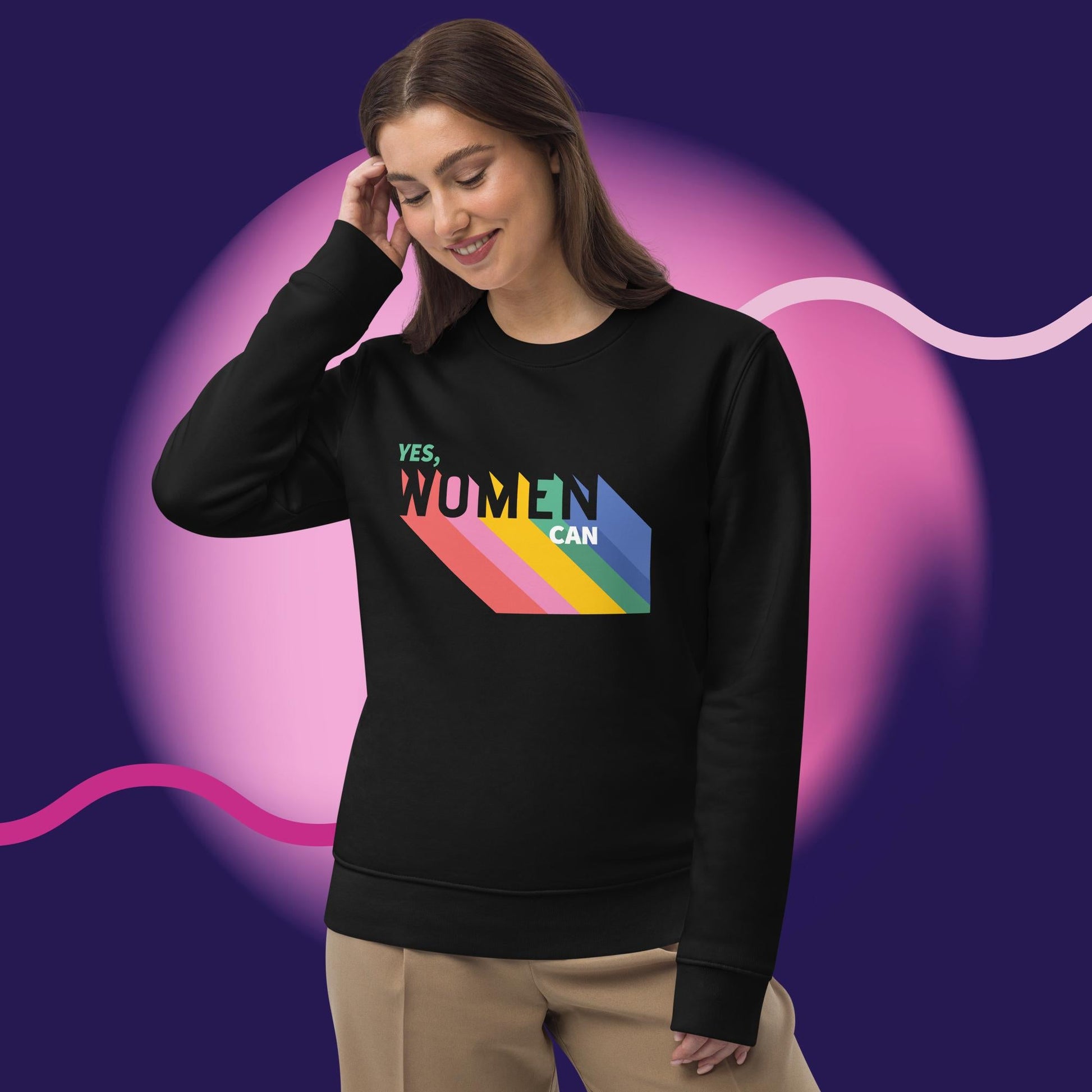 Stay cozy and bold in our feminist sweatshirt, crafted from soft, organic cotton for everyday wear.