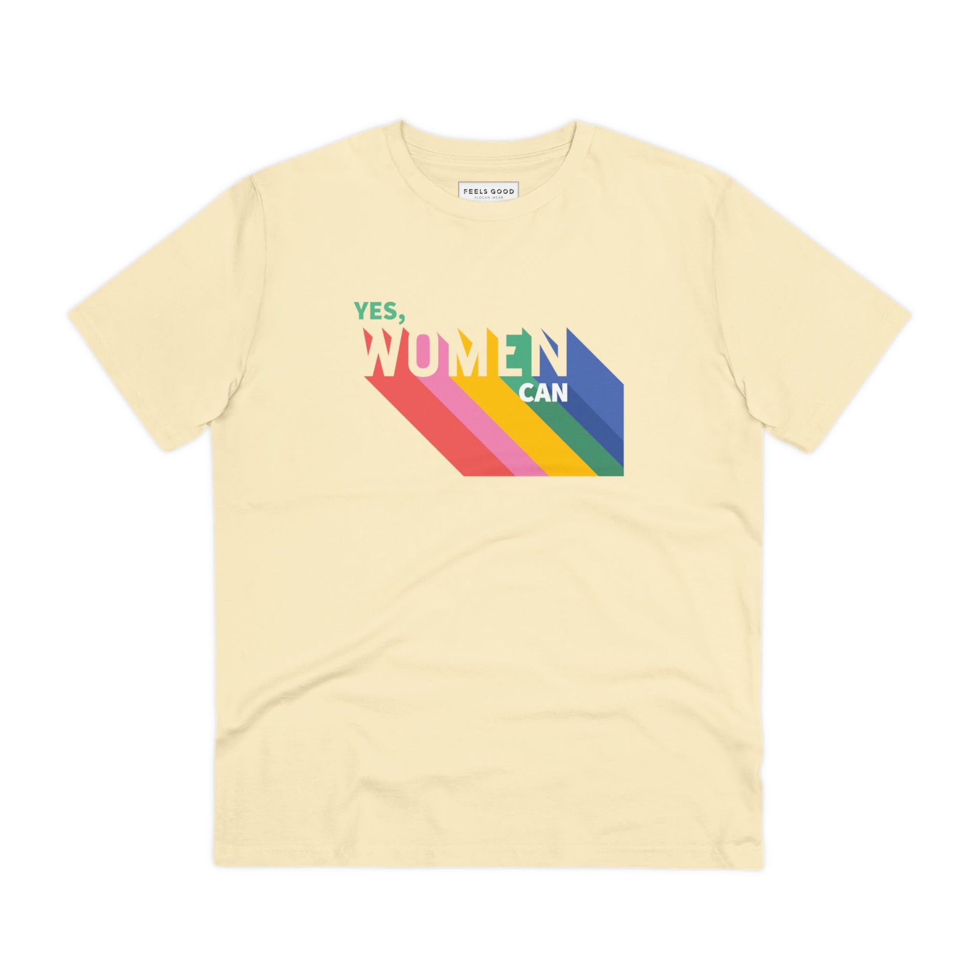Stand for change in the feminist 'Yes We Can' organic cotton t-shirt—ethical, comfy, and fearless.