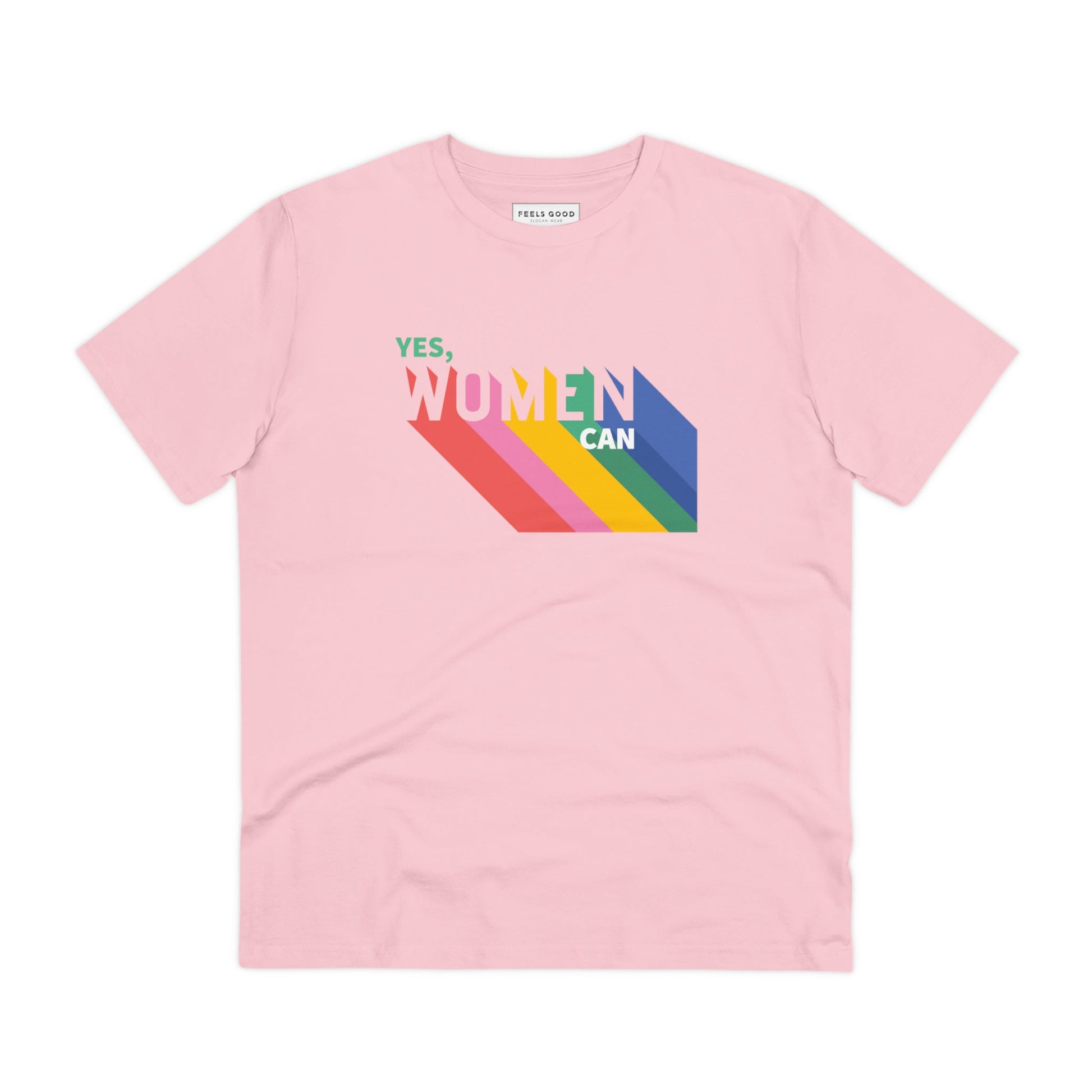 Celebrate strength in the feminist 'Yes We Can' organic cotton t-shirt—ethical fashion at its best.