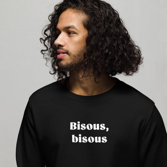 Shop French clothing online with the Francophile 'French Kiss' Organic Cotton Sweatshirt today!