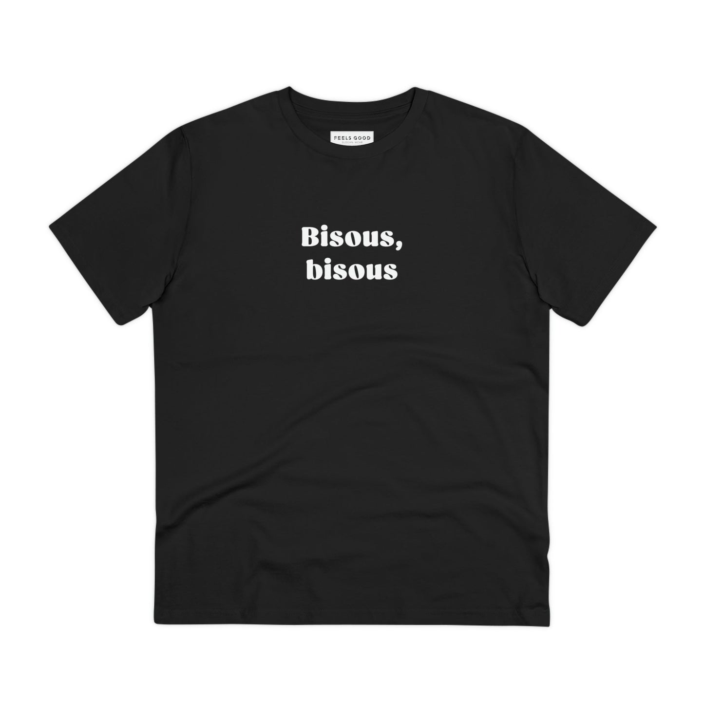 Minimalist French tee shirts—the Francophile 'French Kiss' Organic Cotton T-shirt is a must-have!