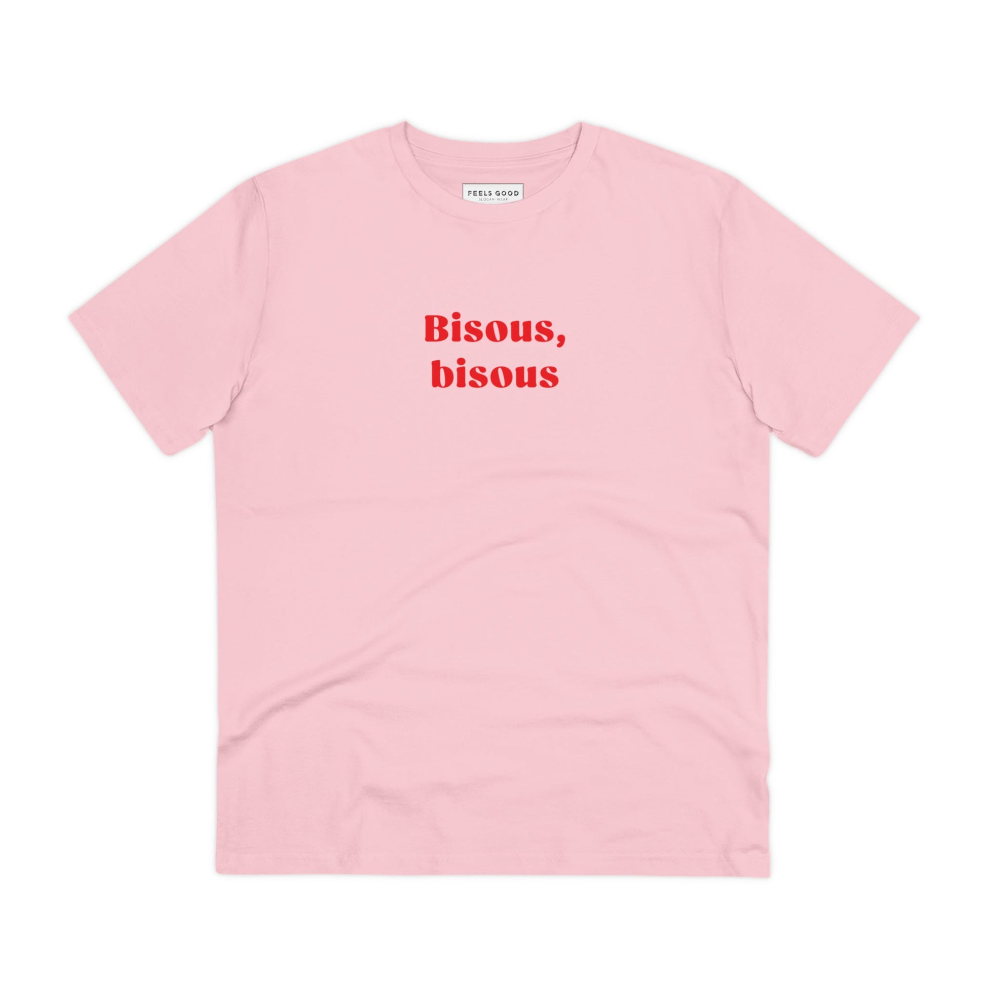 Wear a funny French quote with the Francophile 'French Kiss' Organic Cotton T-shirt in organic cotton.
