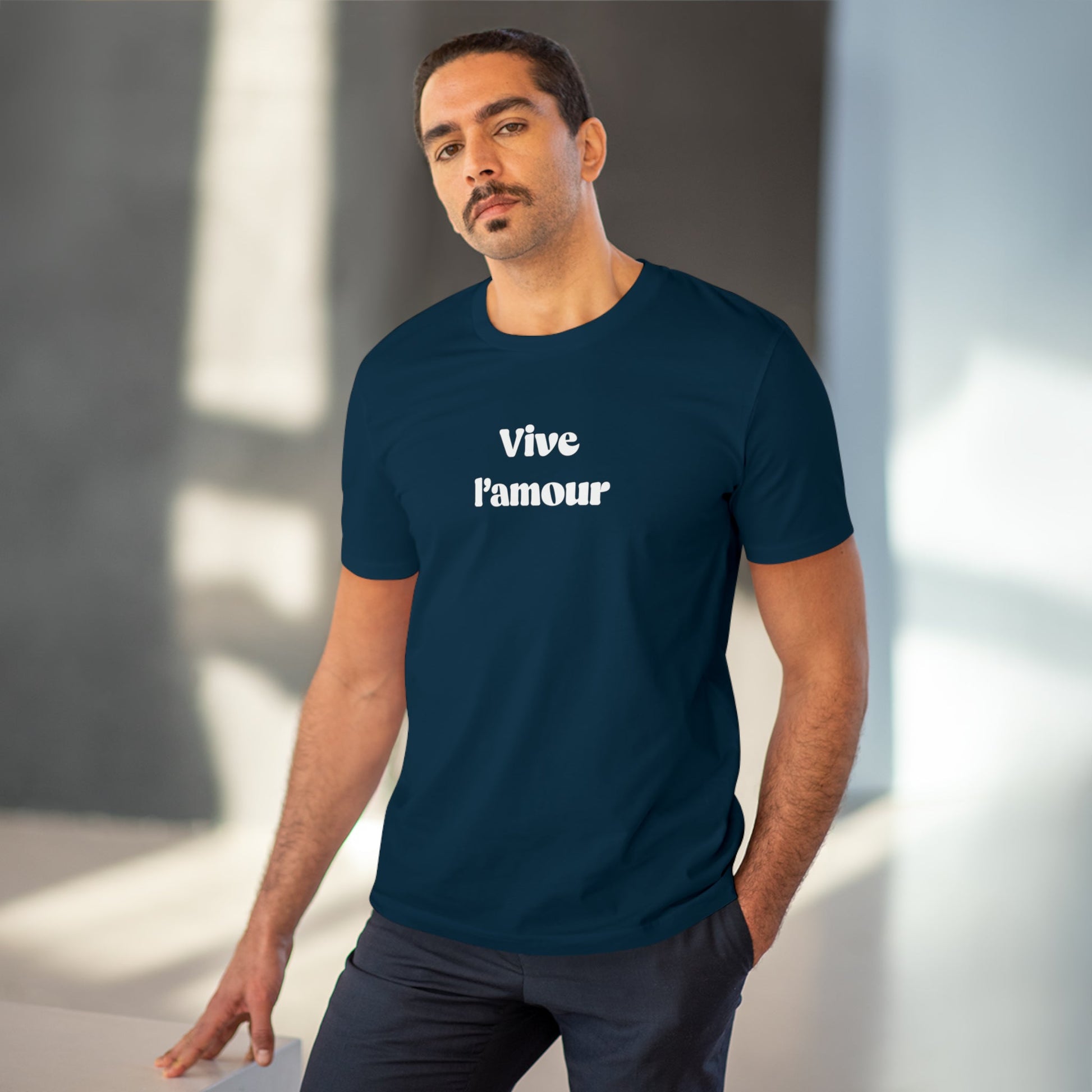 Francophile 'Long Live Love' Organic Cotton T-shirt, french t shirts with funny romantic quotes

