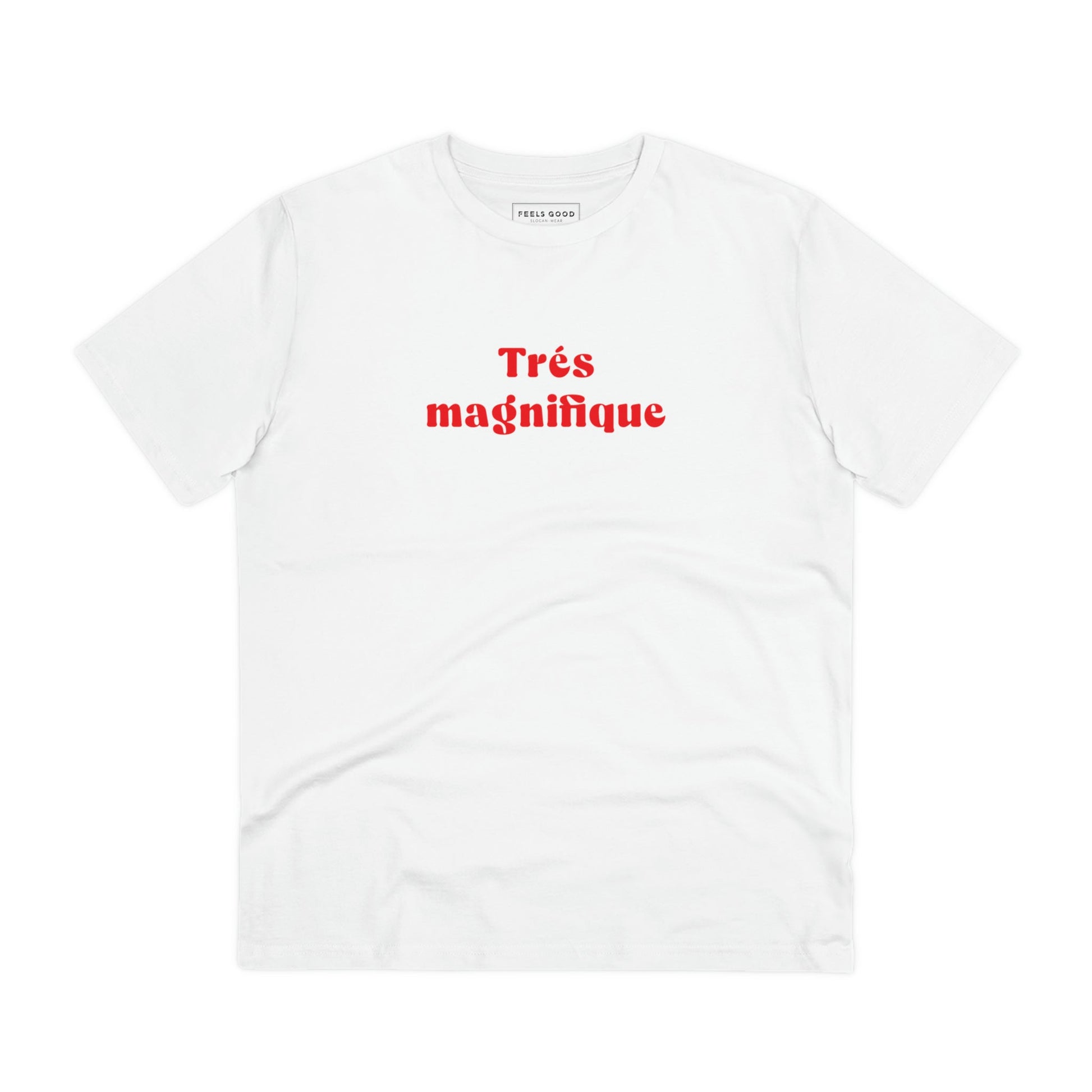 High-quality organic cotton T-shirt with bold 'Magnificent One' slogan
