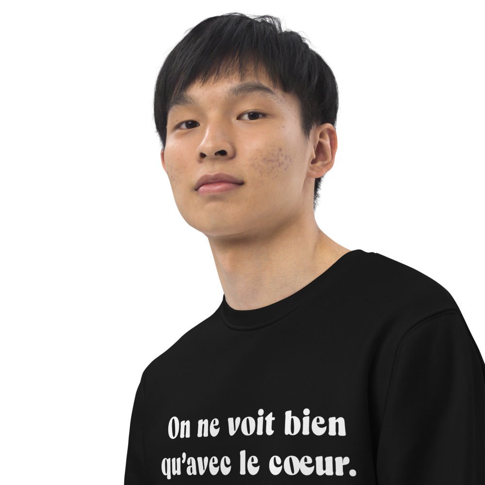 Francophile 'Seeing With The Heart' Organic Cotton Sweatshirt - French Gift