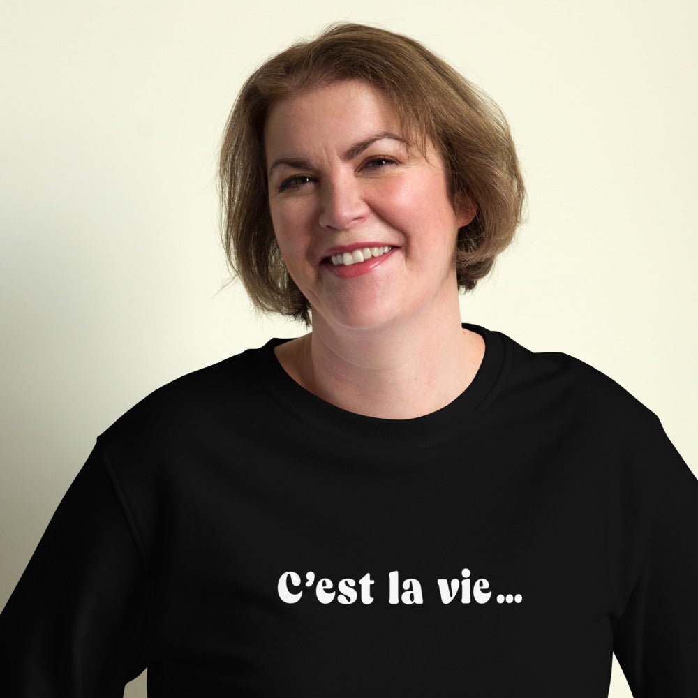 Chic and sustainable, this French women fashion staple, the Francophile 'That's Life' Sweatshirt, is a must-have.