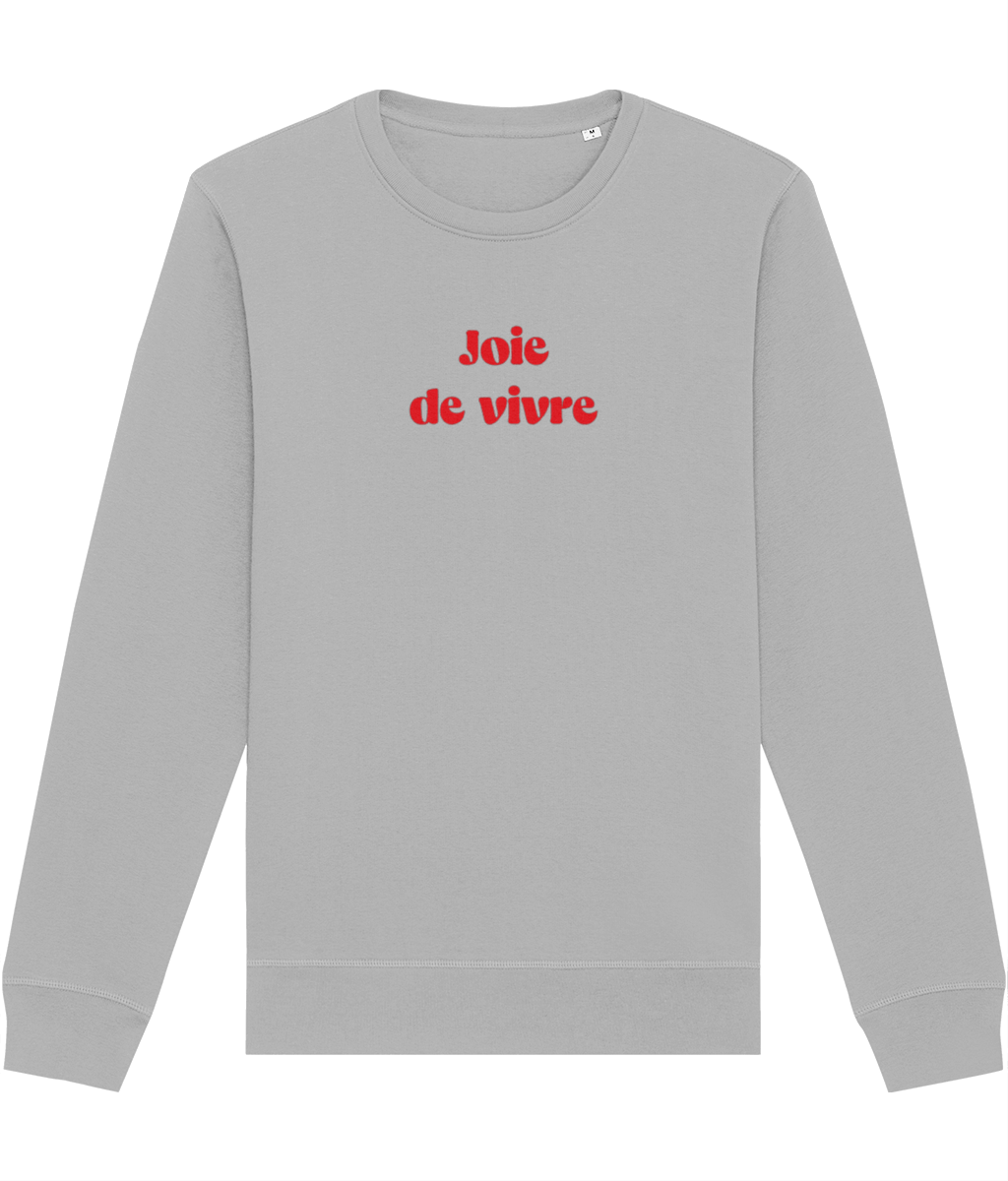 'The Joy Of Life' Paris sweatshirt, organic cotton.
