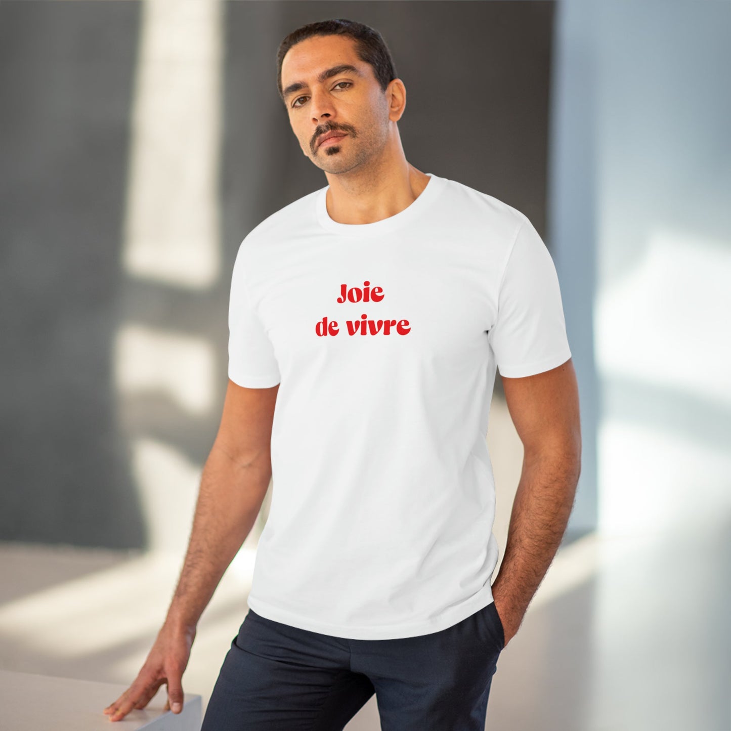 Francophile 'The Joy Of Life' Organic Cotton T-shirt – soft cotton french tee shirts


