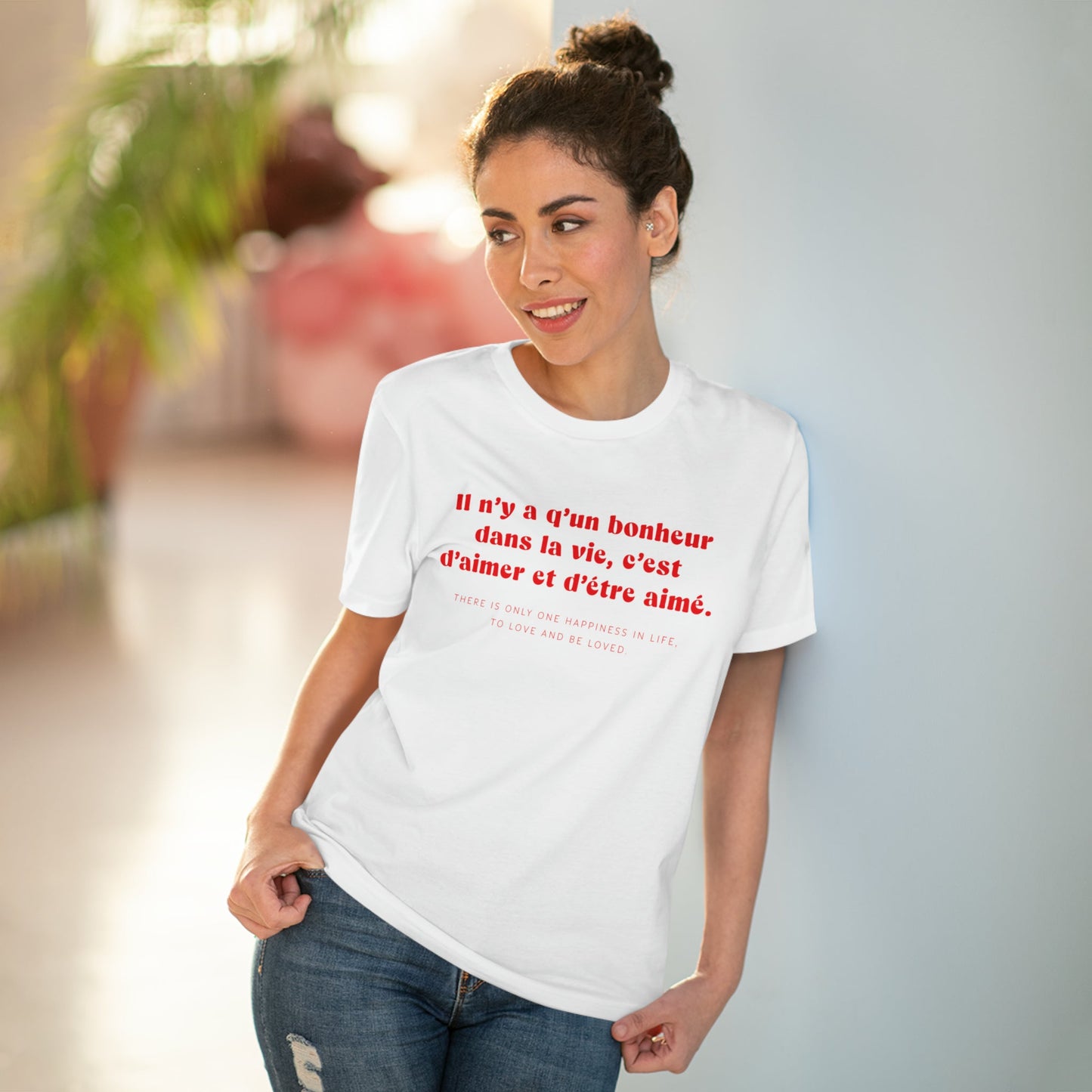 Francophile 'To Love & Be Loved' Organic Cotton T-shirt - Francophile Tshirt
