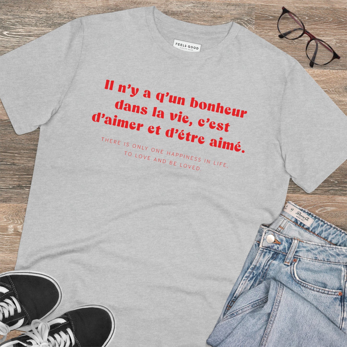 Francophile 'To Love & Be Loved' Organic Cotton T-shirt - Francophile Tshirt
