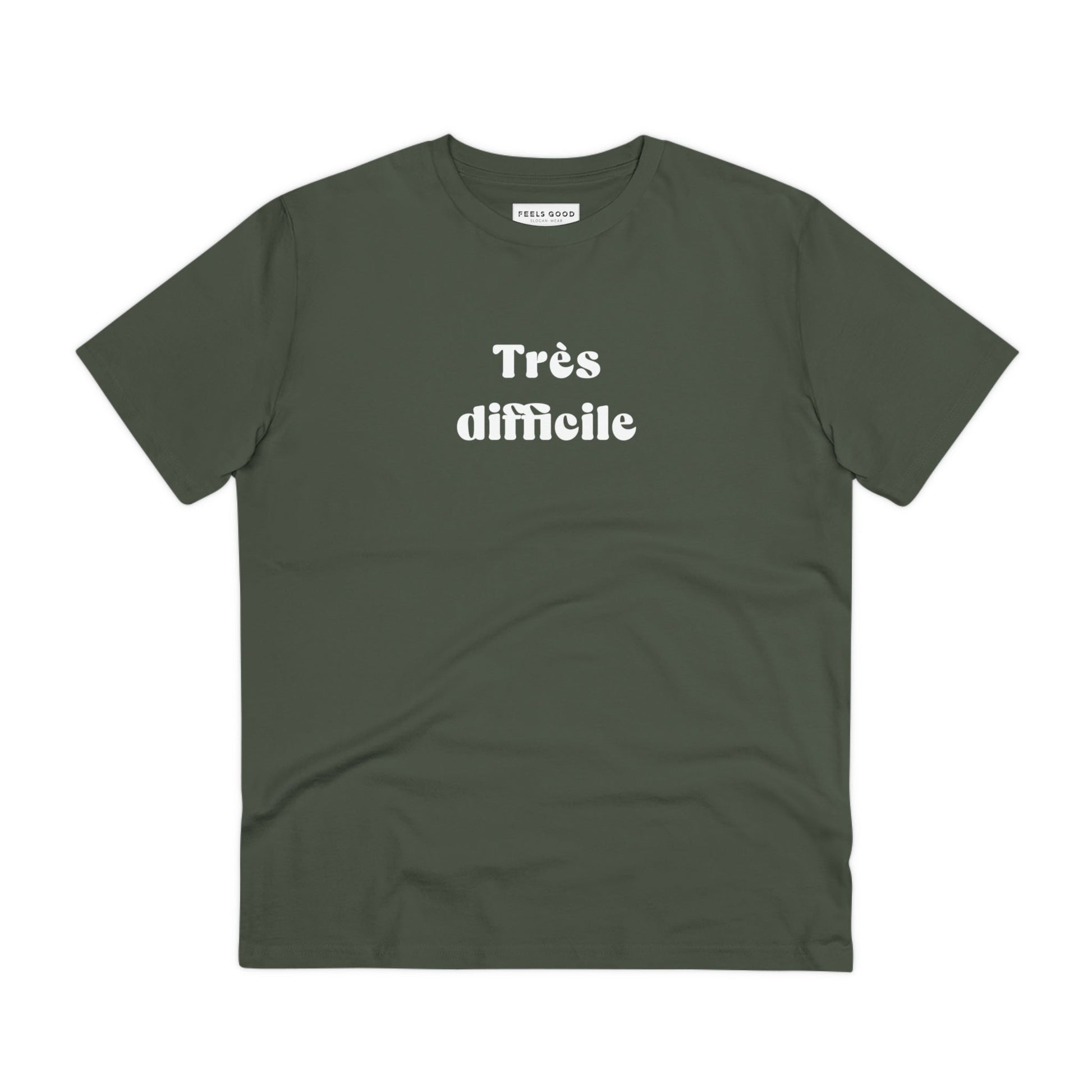 Francophile 'Very Difficult' Organic Cotton T-shirt – casual french t shirts with funny quotes