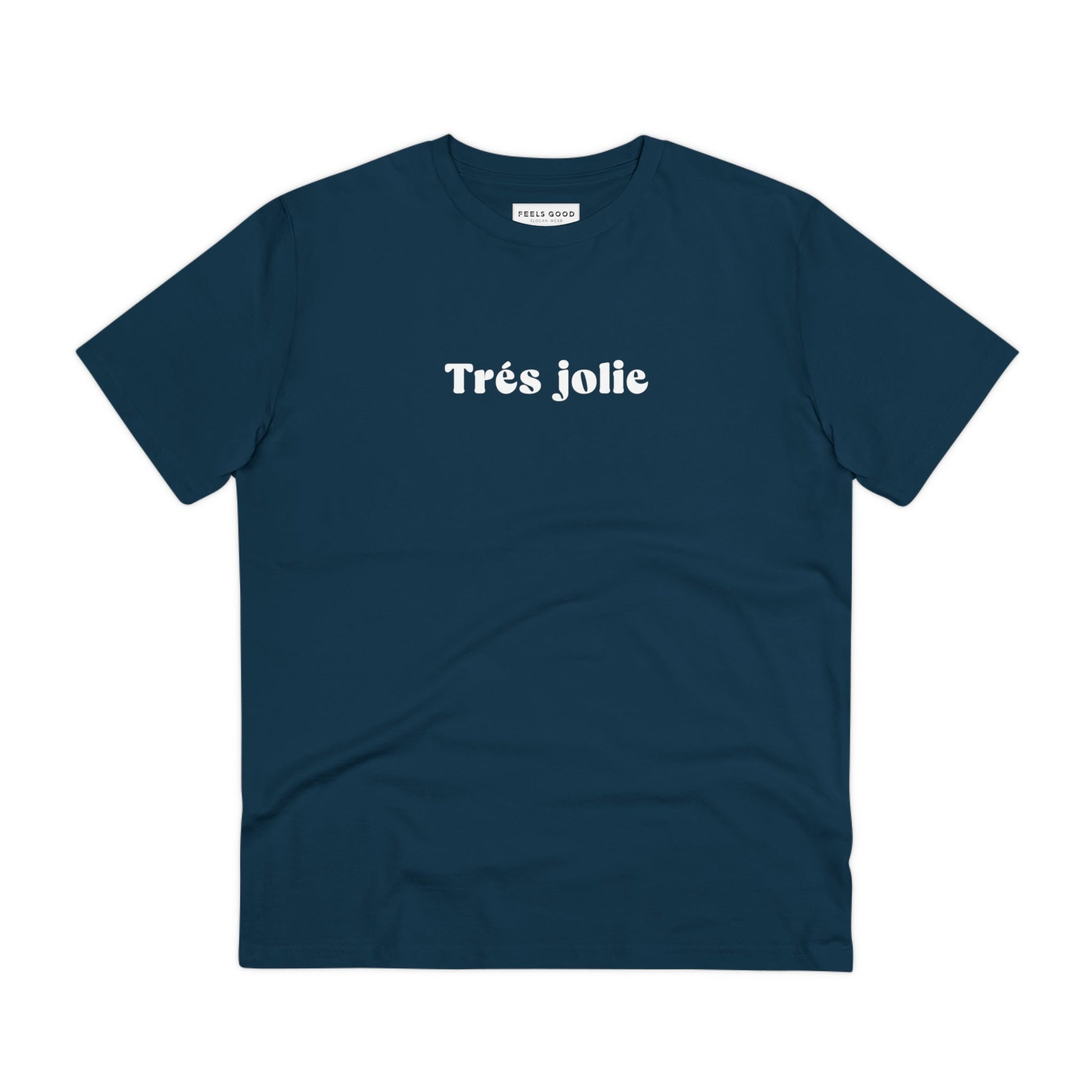 Eco-friendly Francophile t-shirt in sustainable organic cotton.

