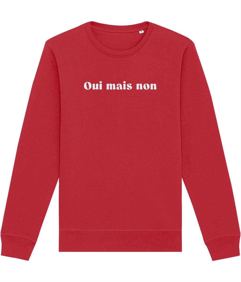 Francophile 'Yes But No' Organic Cotton Sweatshirt - French Gift